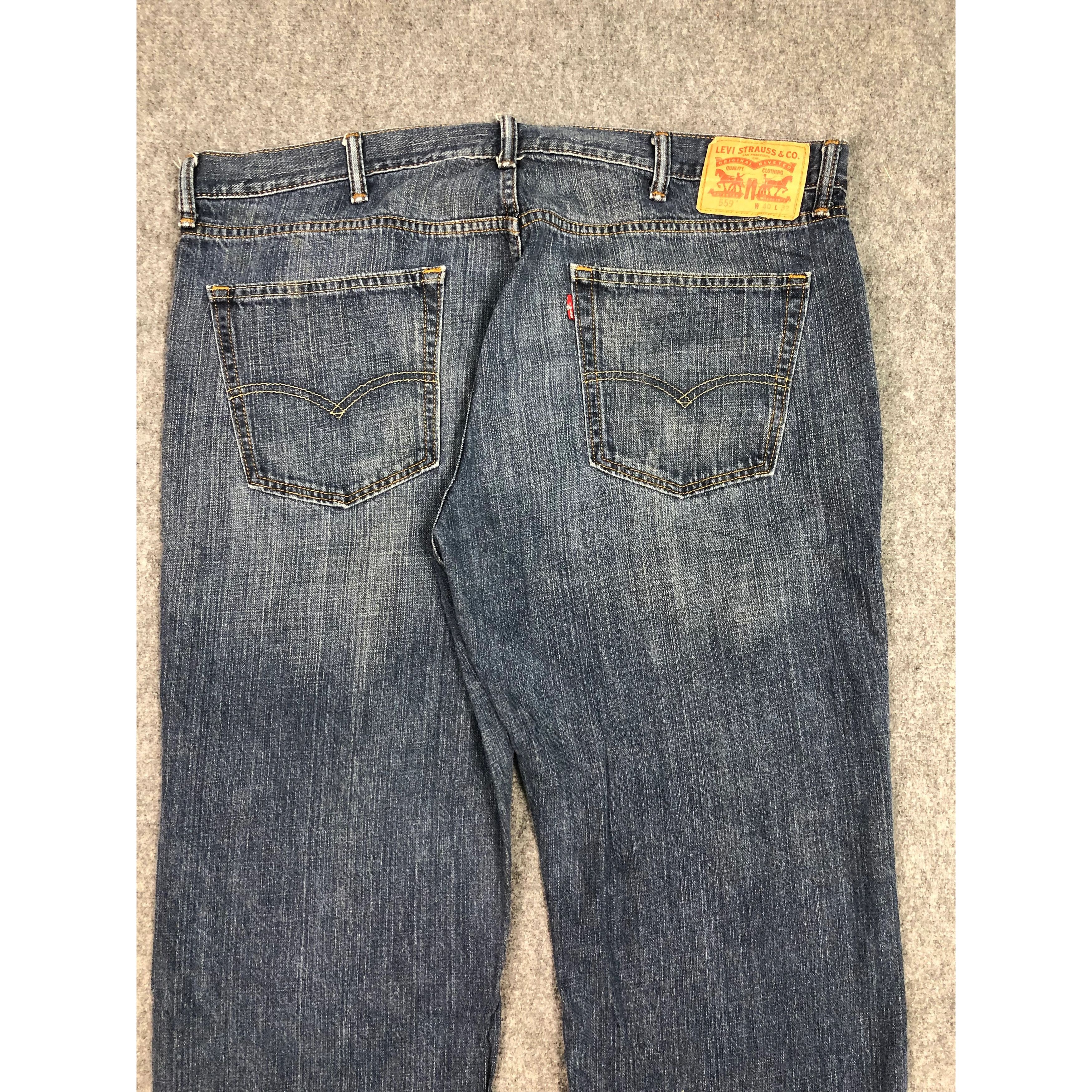 Levi's Vintage Levis 559 Blue Denim Pant DP0192 Size US 40 / EU 56 - 4 Thumbnail