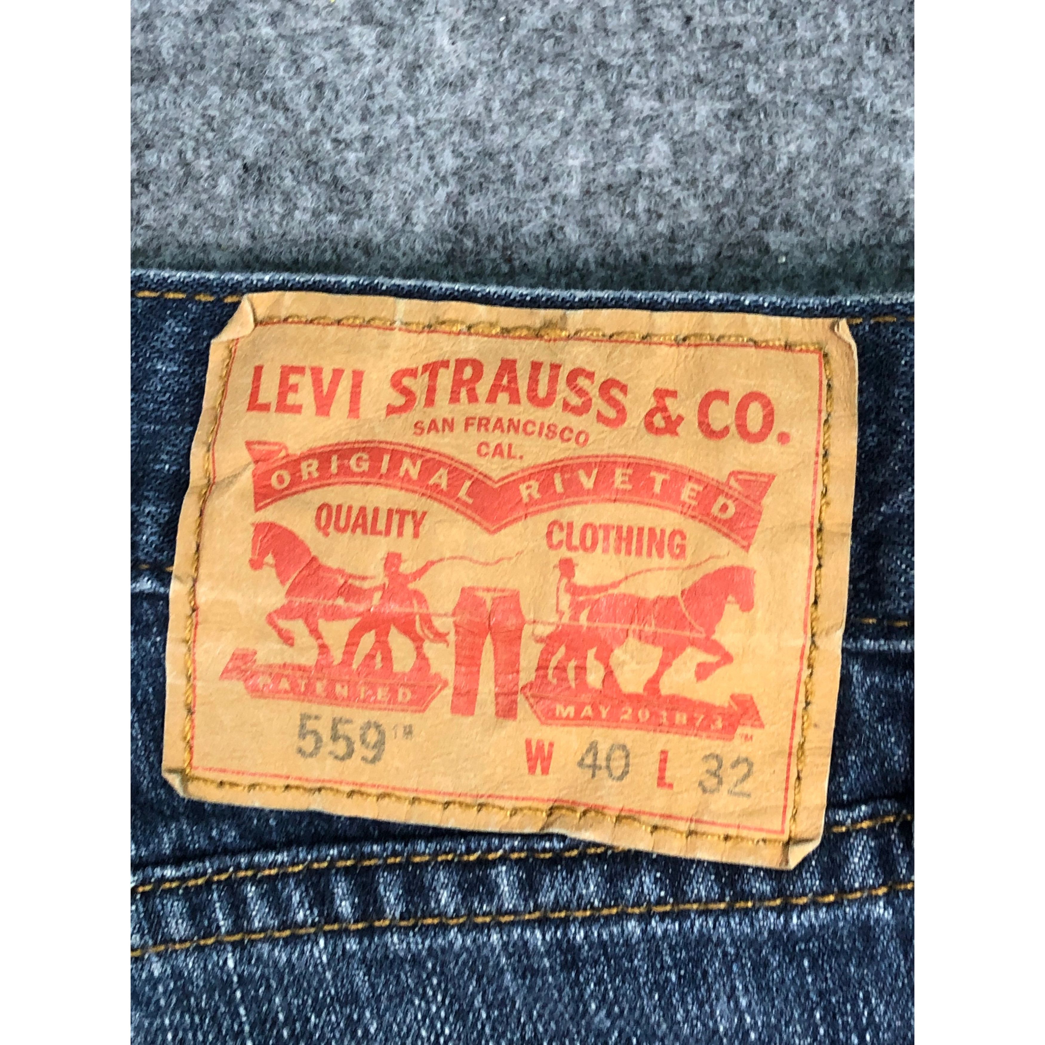 Levi's Vintage Levis 559 Blue Denim Pant DP0192 Size US 40 / EU 56 - 5 Thumbnail