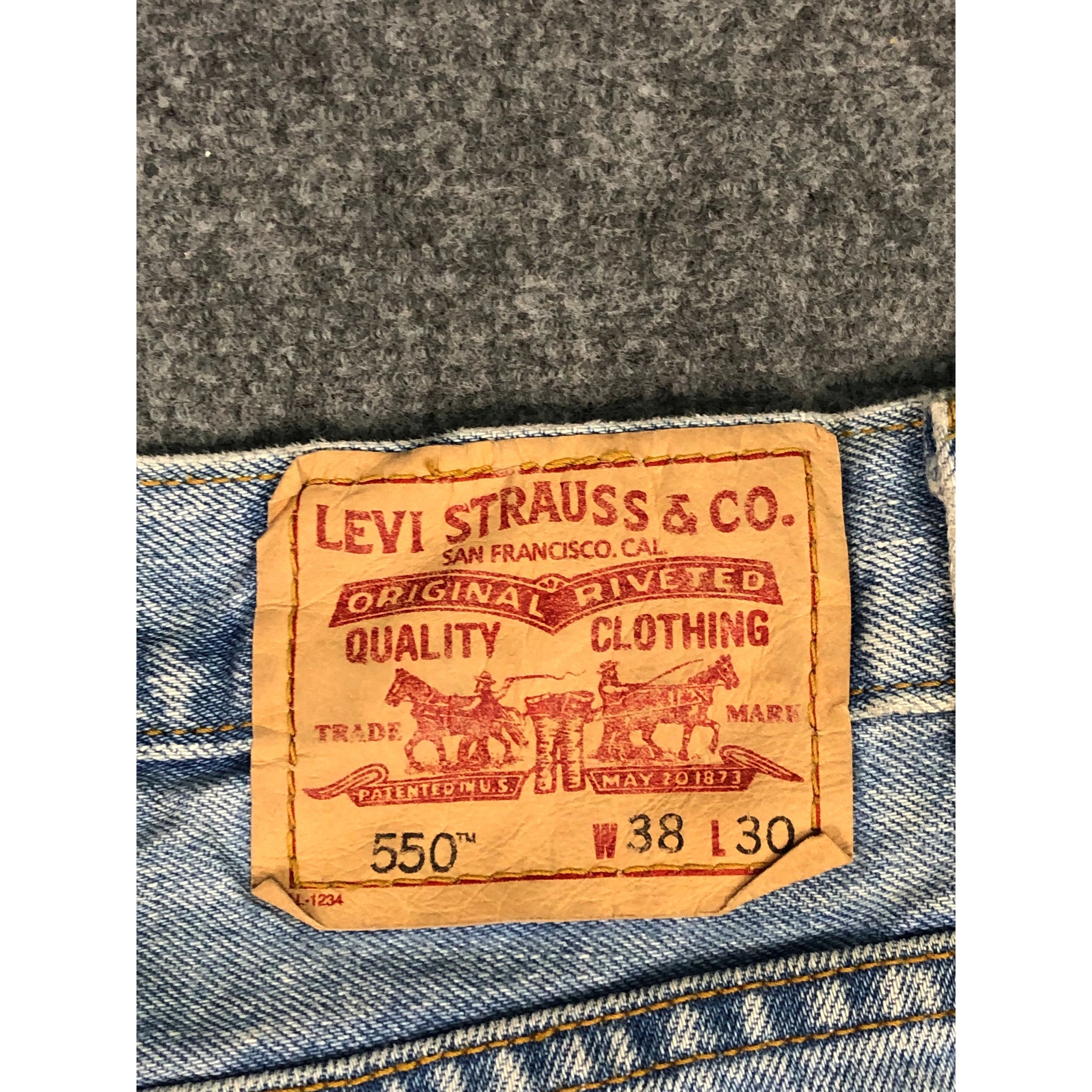 Levi's × Vintage Vintage Levis 550 Relaxed Fit Faded Denim Dirty DP0194 Size US 37 - 5 Thumbnail