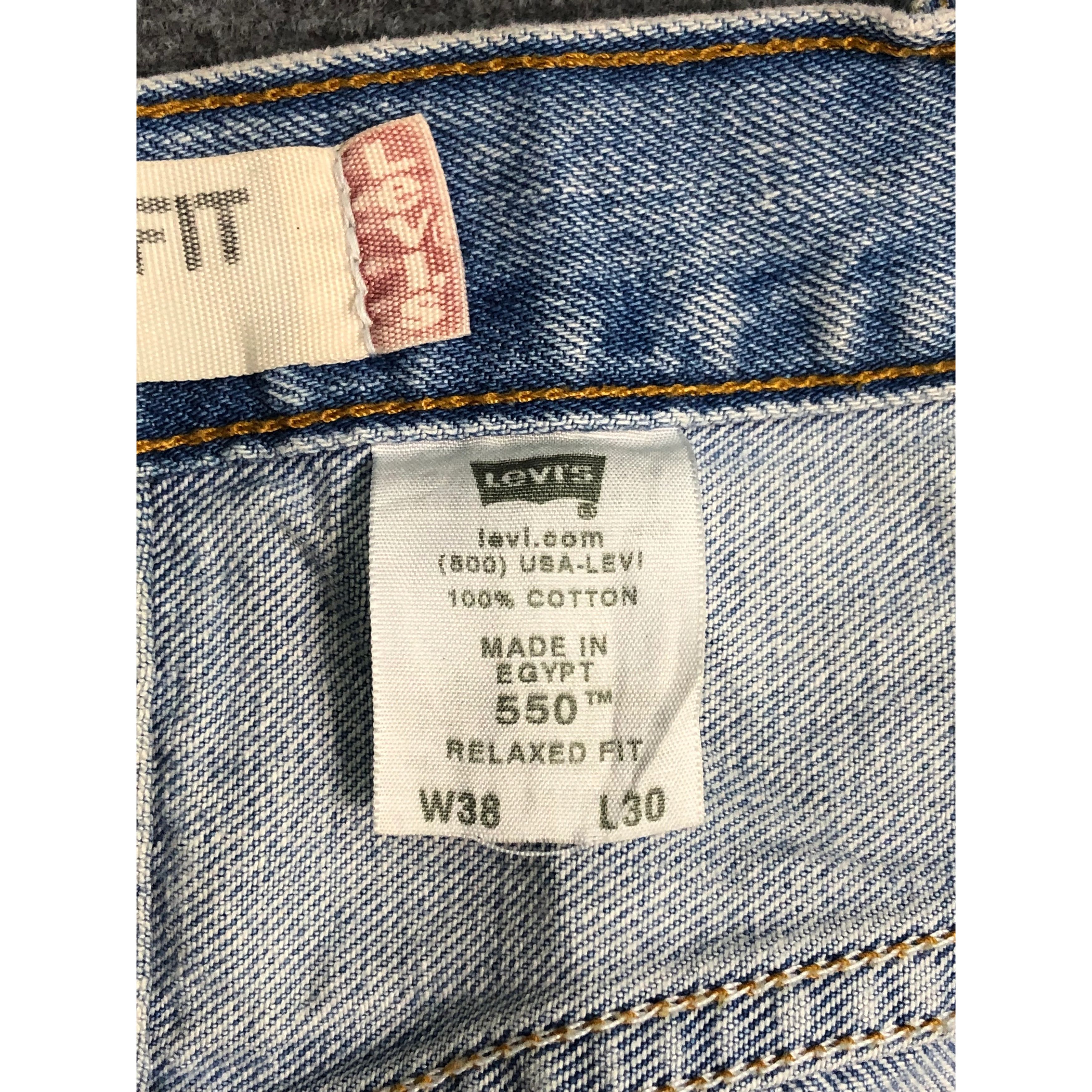 Levi's × Vintage Vintage Levis 550 Relaxed Fit Faded Denim Dirty DP0194 Size US 37 - 7 Thumbnail