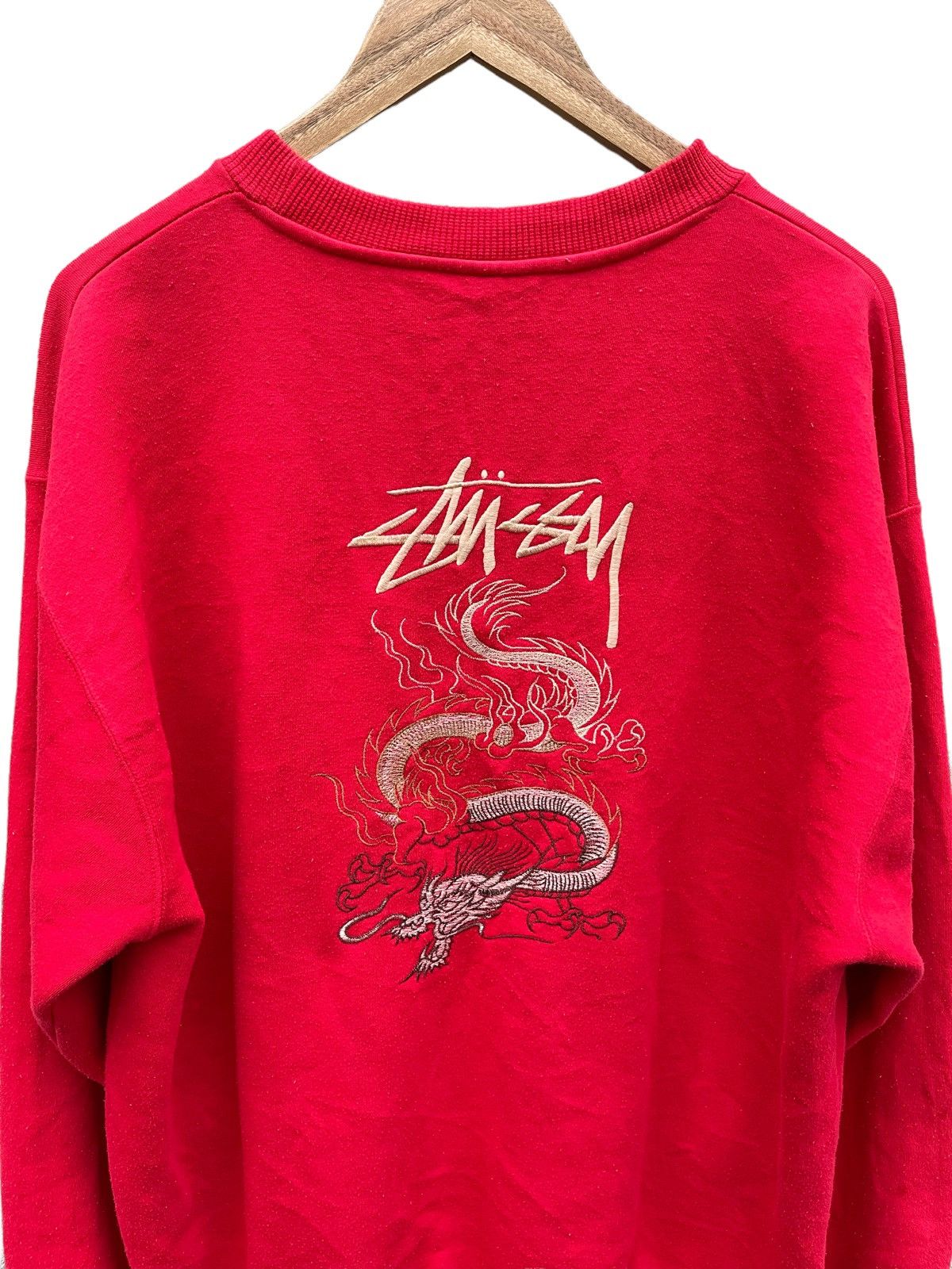 Stussy VTG Stussy Dragon Fly Embroidered Sweatshirt 🔥 Very RARE Size US L / EU 52-54 / 3 - 6 Thumbnail
