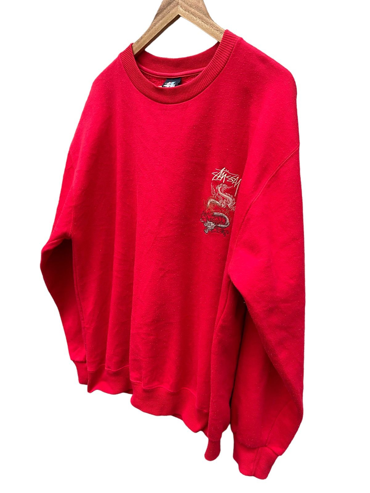 Stussy VTG Stussy Dragon Fly Embroidered Sweatshirt 🔥 Very RARE Size US L / EU 52-54 / 3 - 5 Thumbnail