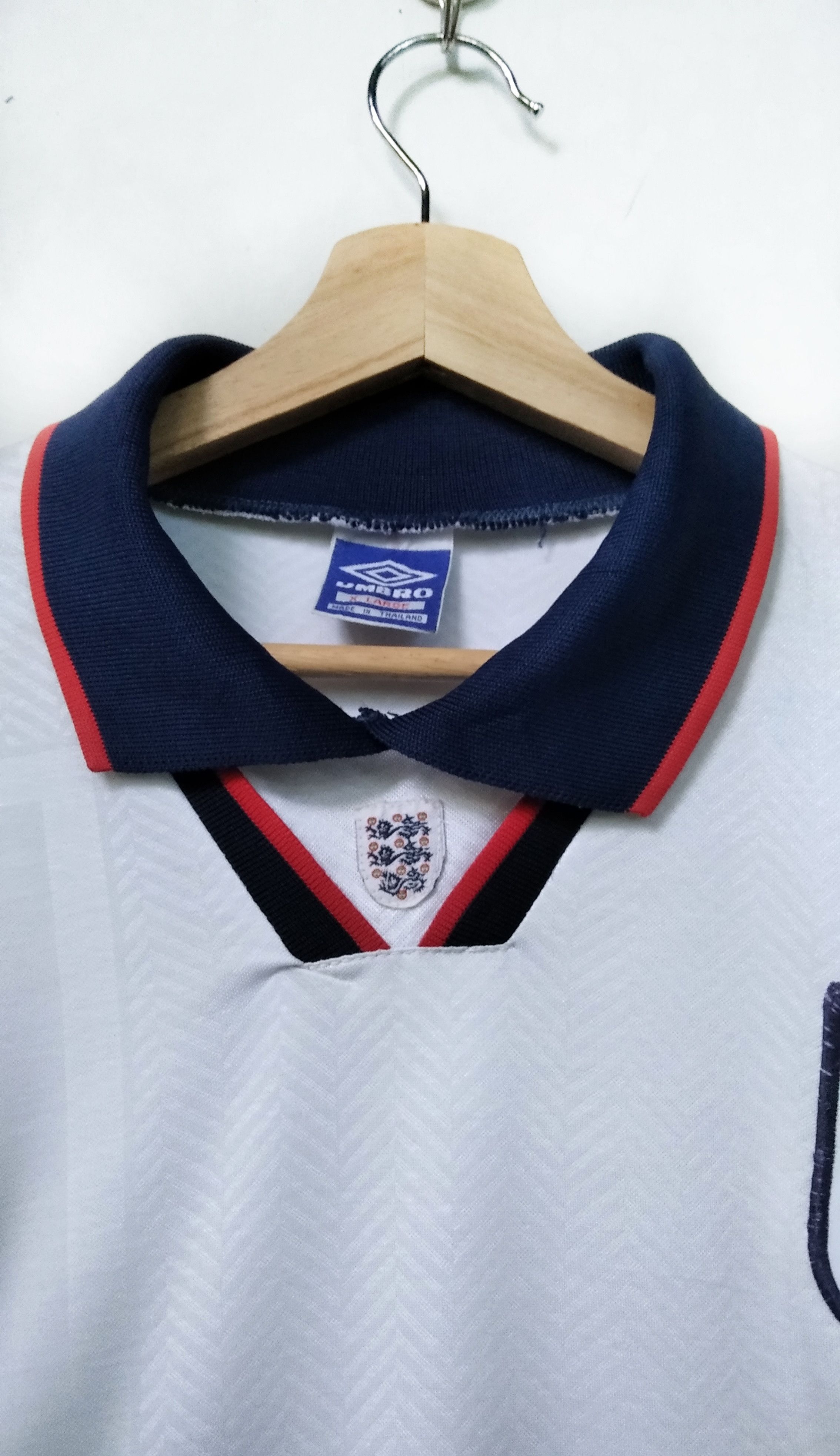 Vintage'93/94 England Umbro Home Jersey Made in Thailand