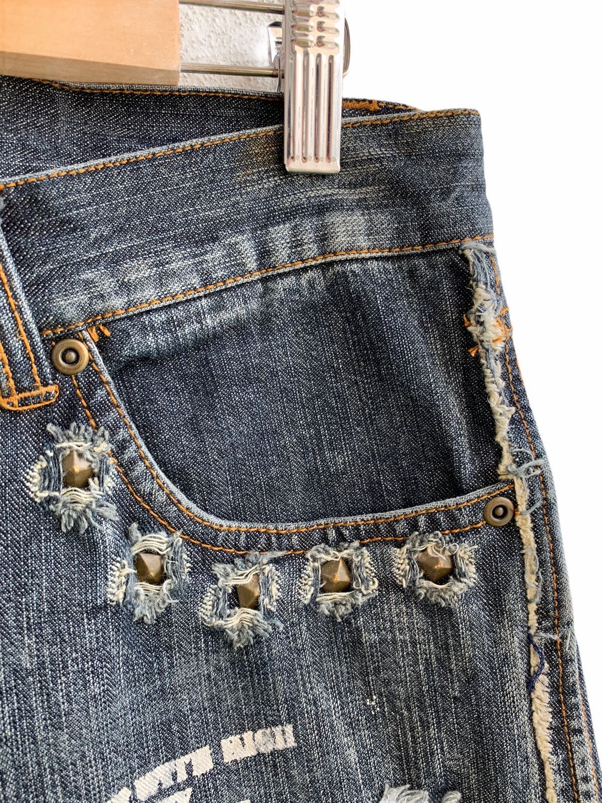 In The Attic × Japanese Brand Rare Japanese Brand In The Attic Patchwork Punk Style Size US 30 / EU 46 - 7 Thumbnail
