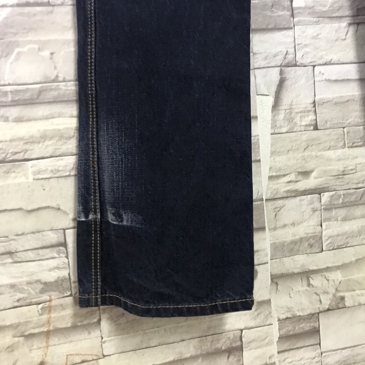 Japanese Brand NCFM Black Denim Double Waist Flare Jeans Size US 31 - 8 Thumbnail