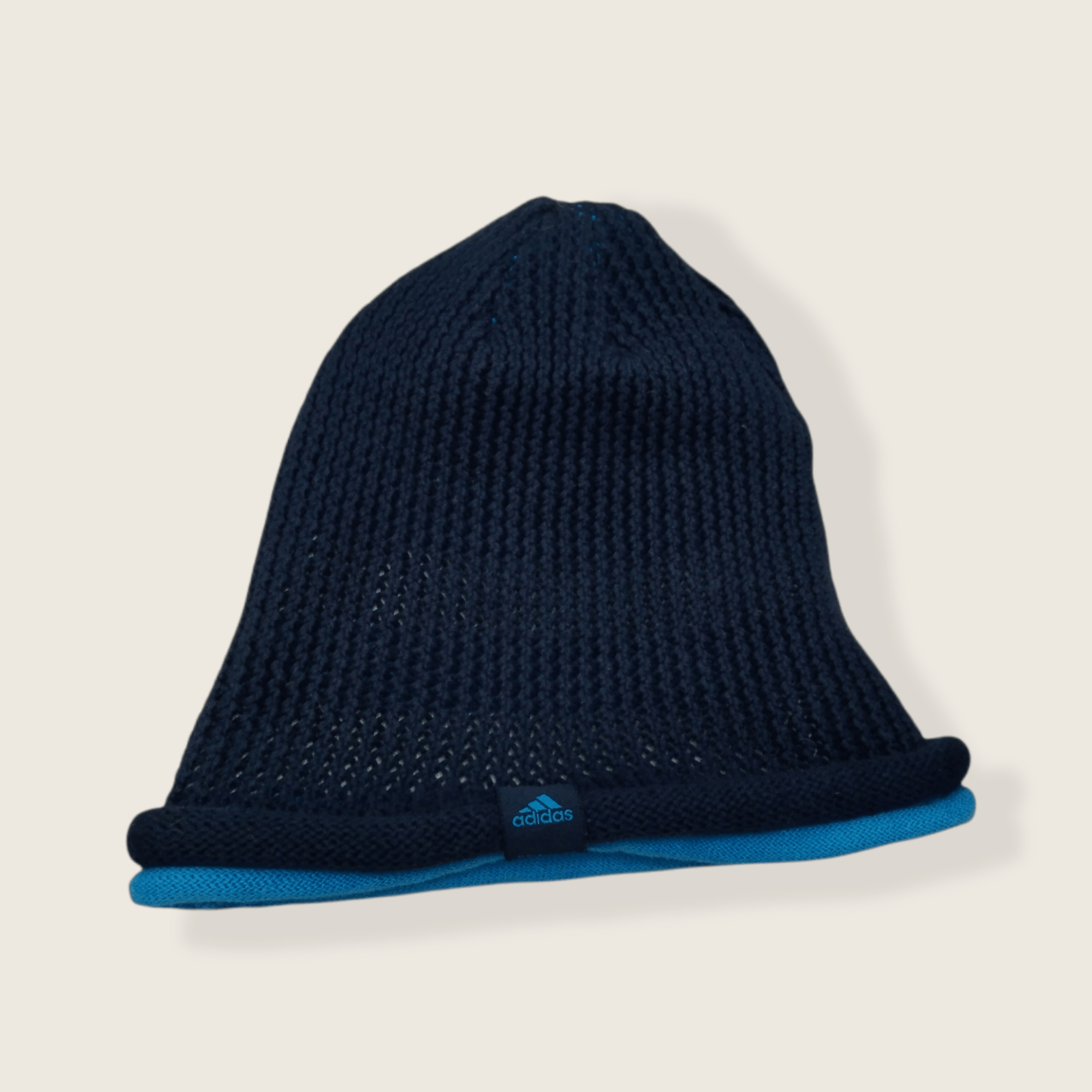 Adidas VINTAGE ADIDAS DOUBLE LAYER ROLLS BEANIE Size ONE SIZE - 3 Thumbnail