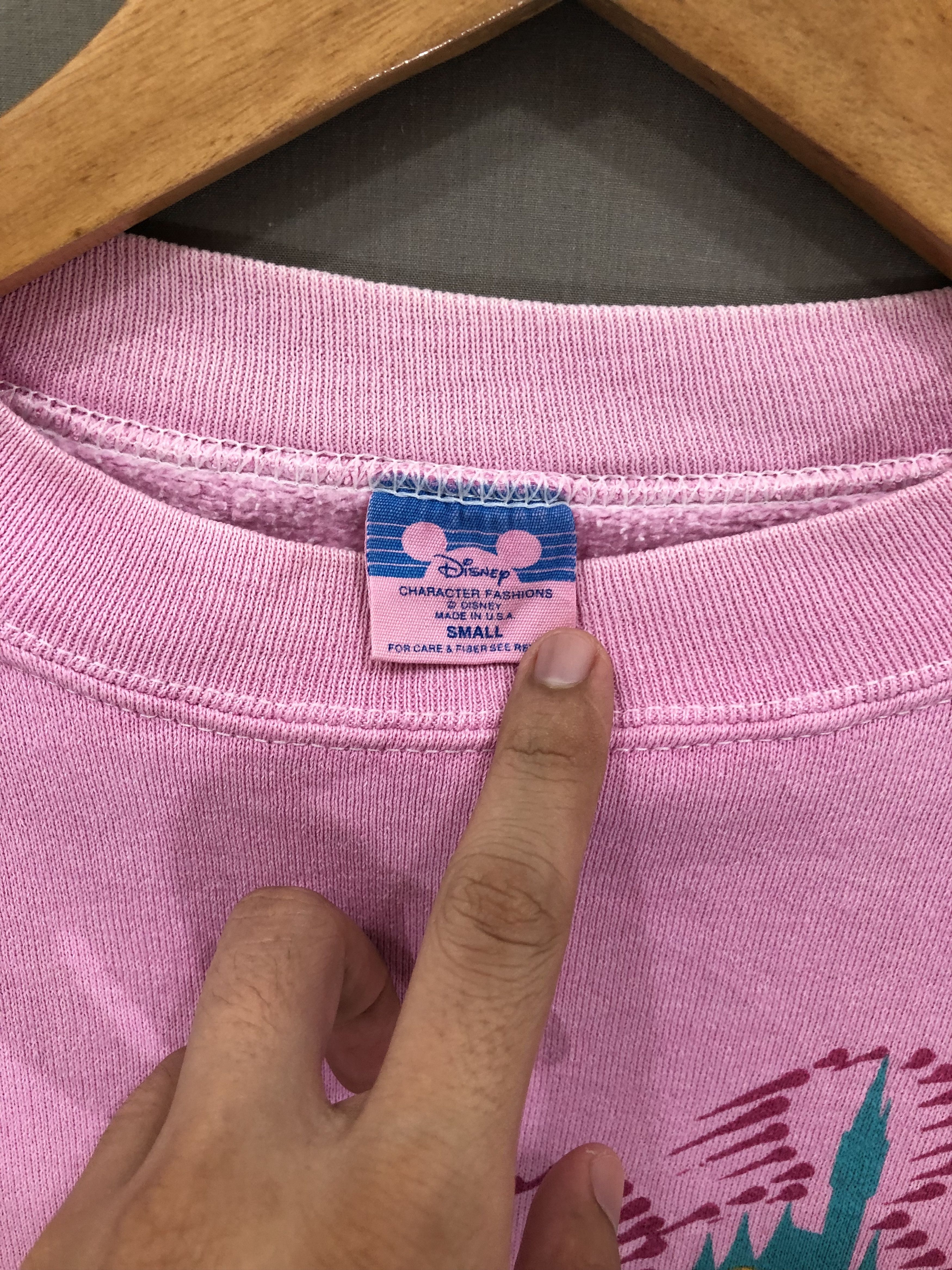 Mickey Mouse Vintage Pink Mickey Mouse Sweatshirt XS #5600-1-212-IRA Size US XS / EU 42 / 0 - 3 Thumbnail