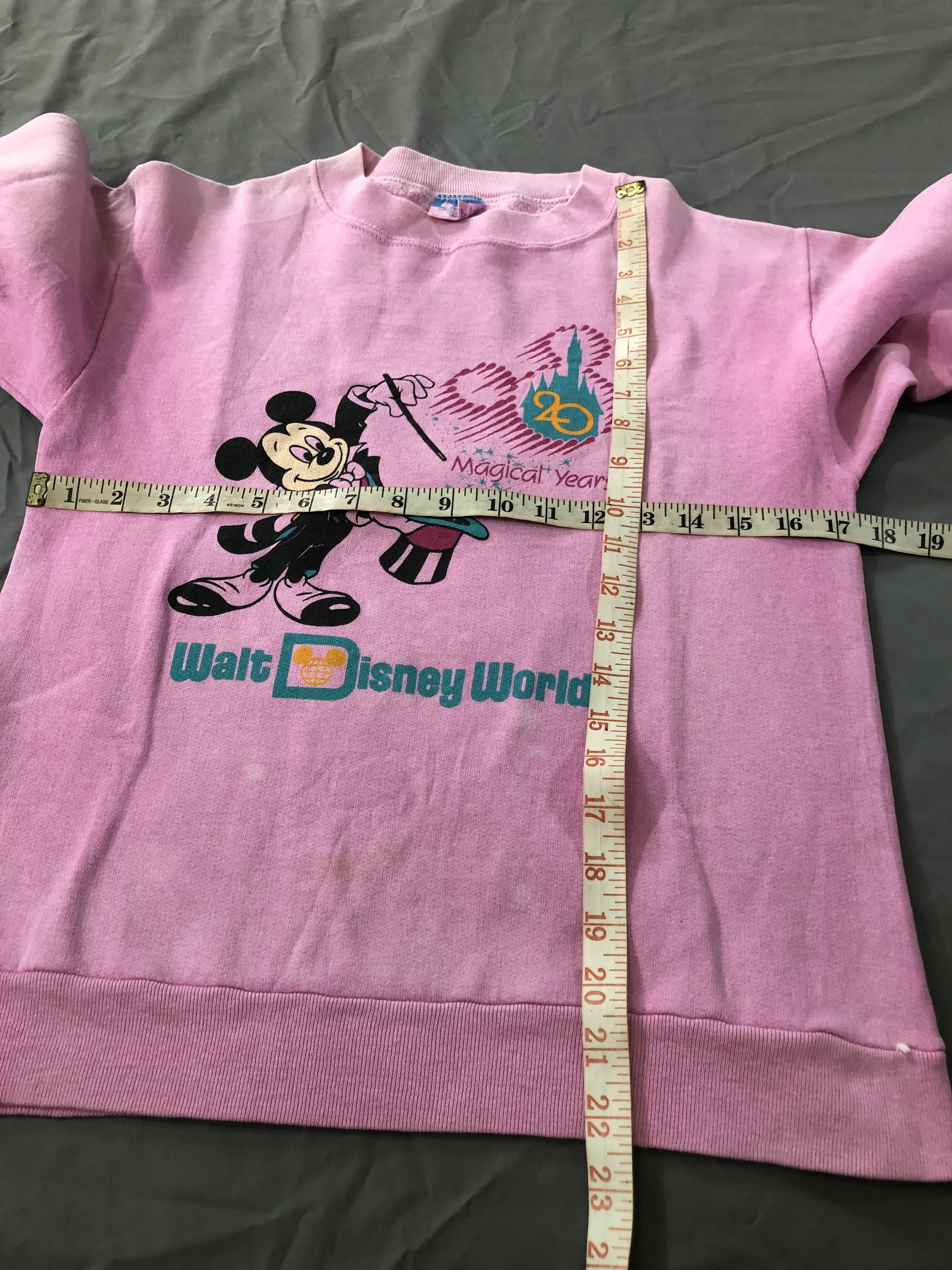 Mickey Mouse Vintage Pink Mickey Mouse Sweatshirt XS #5600-1-212-IRA Size US XS / EU 42 / 0 - 5 Thumbnail