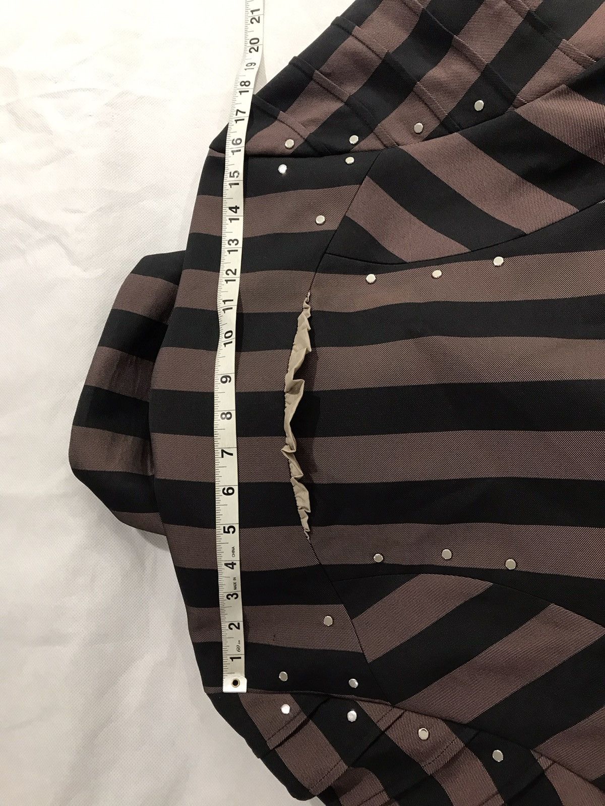 Kiko Kostadinov Kiko Kostadinov Norman stripe armor coat. 44/S. $1650 Size US S / EU 44-46 / 1 - 5 Thumbnail