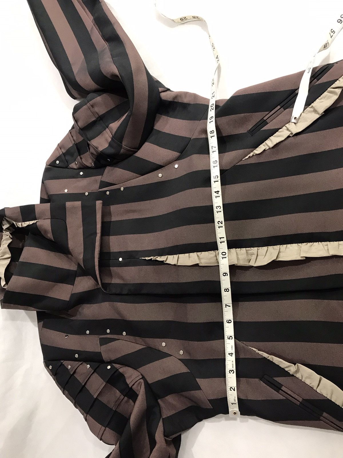 Kiko Kostadinov Kiko Kostadinov Norman stripe armor coat. 44/S. $1650 Size US S / EU 44-46 / 1 - 7 Thumbnail