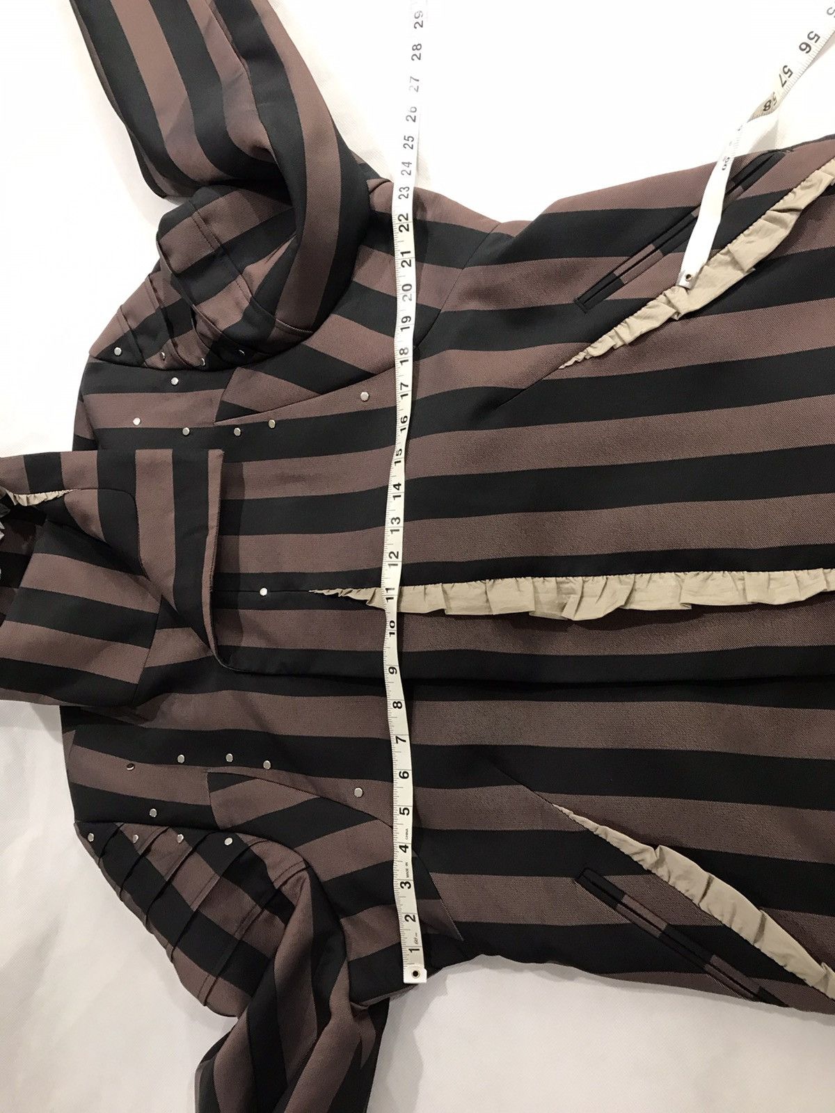 Kiko Kostadinov Kiko Kostadinov Norman stripe armor coat. 44/S. $1650 Size US S / EU 44-46 / 1 - 8 Thumbnail