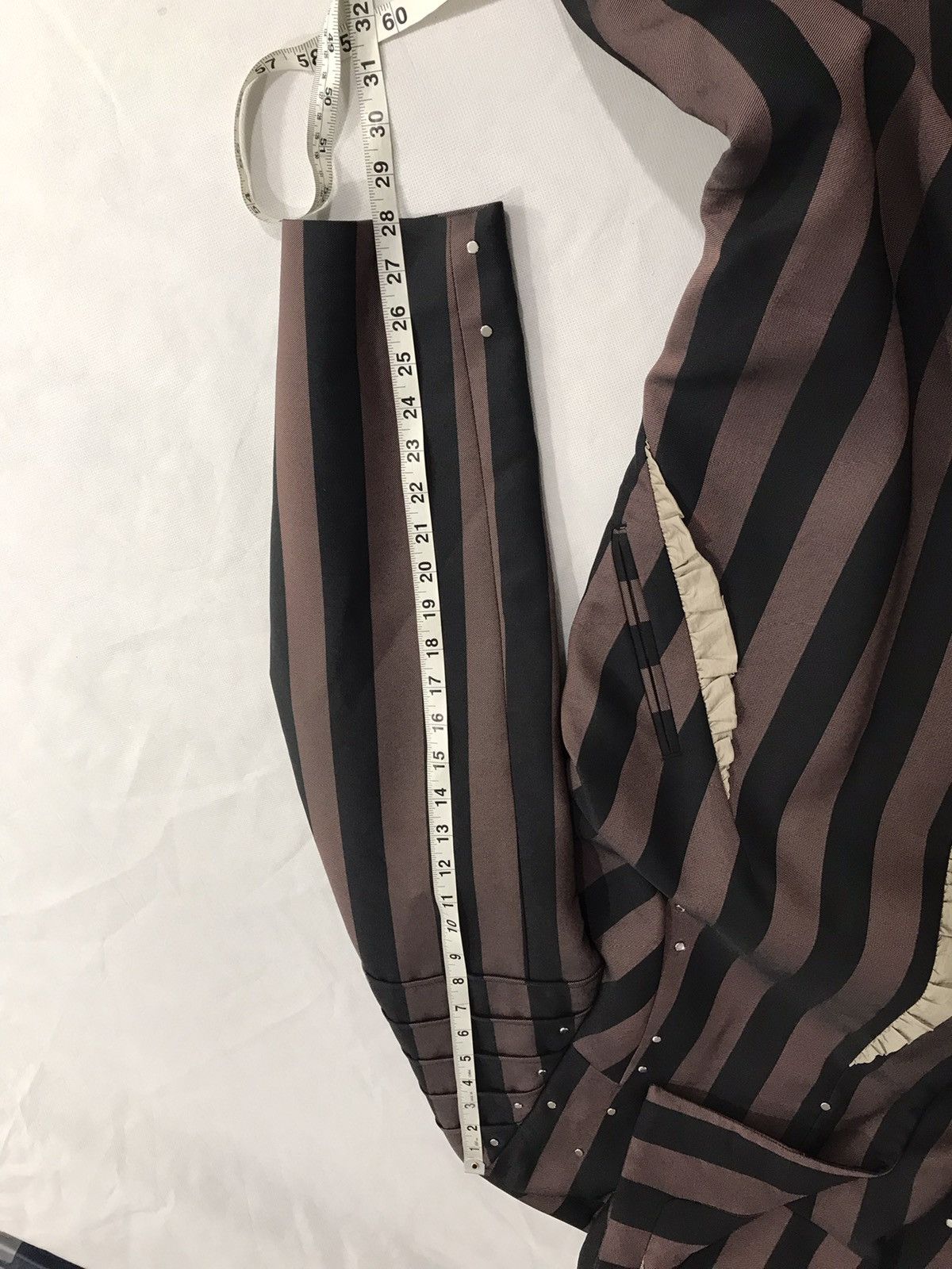 Kiko Kostadinov Kiko Kostadinov Norman stripe armor coat. 44/S. $1650 Size US S / EU 44-46 / 1 - 6 Thumbnail