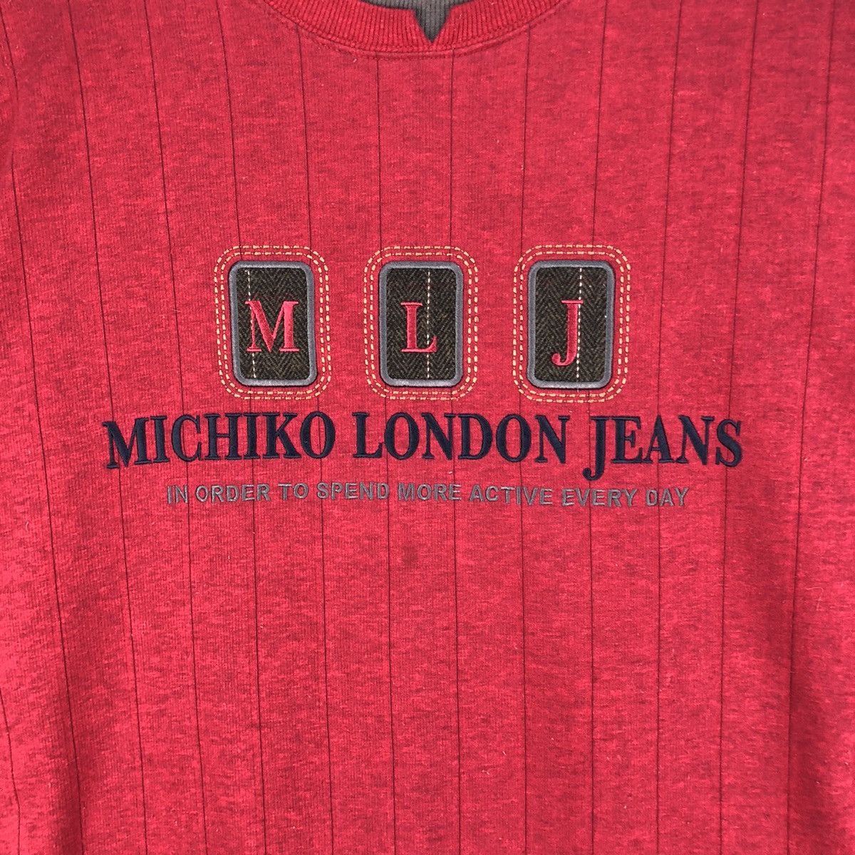 Michiko Koshino London × Vintage Vintage Michiko London Jeans Sweatshirt Size US L / EU 52-54 / 3 - 4 Thumbnail