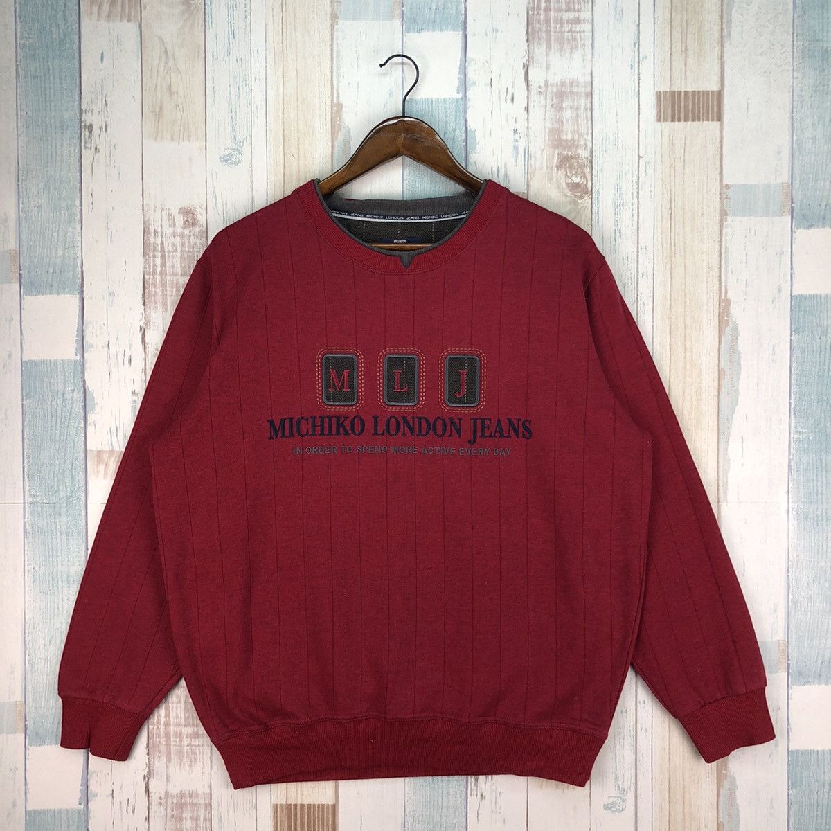 Michiko Koshino London × Vintage Vintage Michiko London Jeans Sweatshirt Size US L / EU 52-54 / 3 - 1 Thumbnail