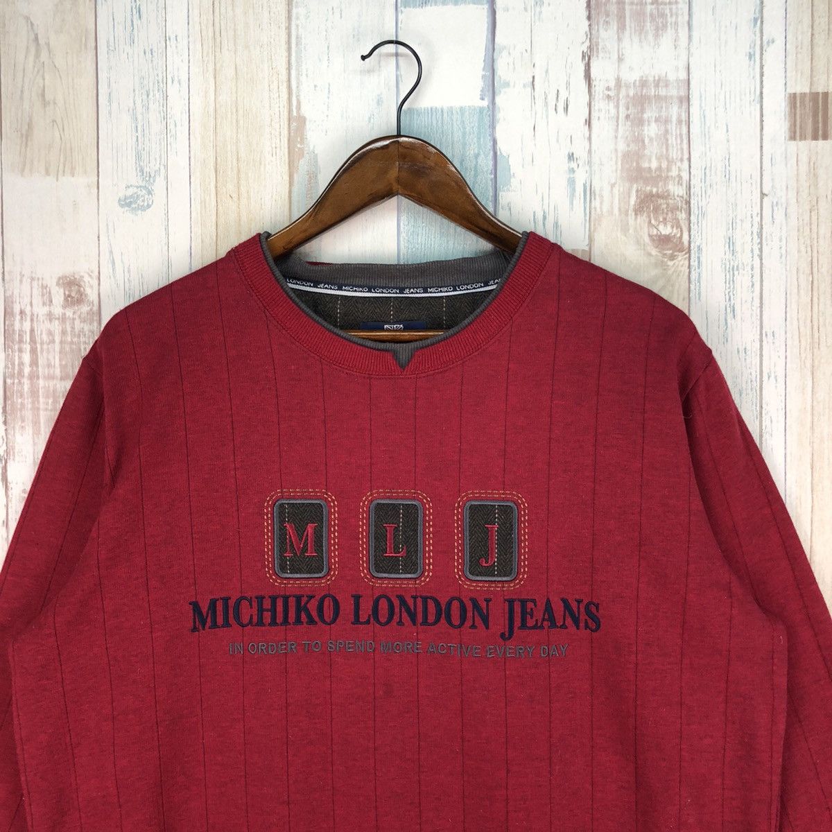 Michiko Koshino London × Vintage Vintage Michiko London Jeans Sweatshirt Size US L / EU 52-54 / 3 - 3 Thumbnail