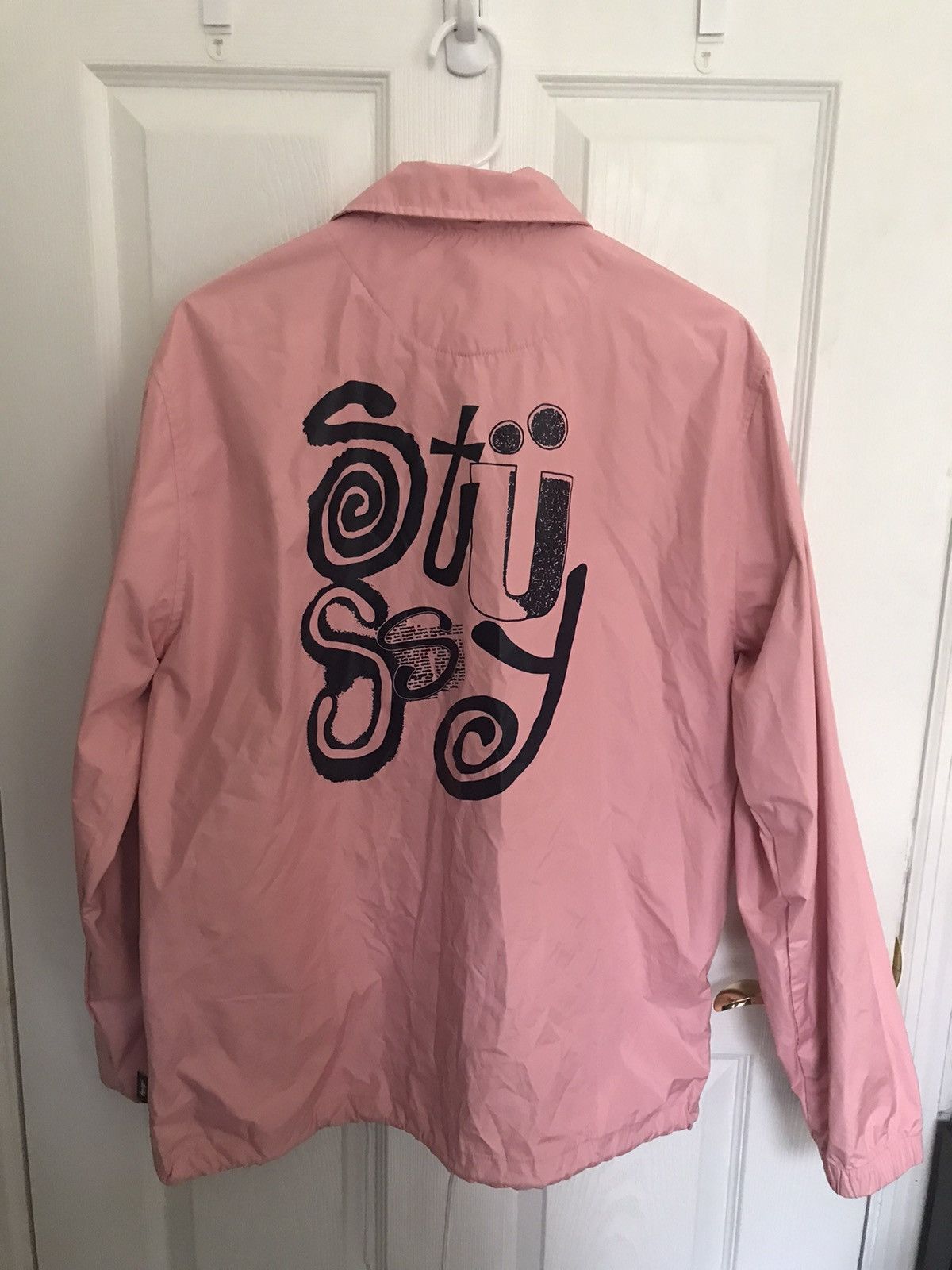 Stussy Stussy pink windbreaker size M | Grailed
