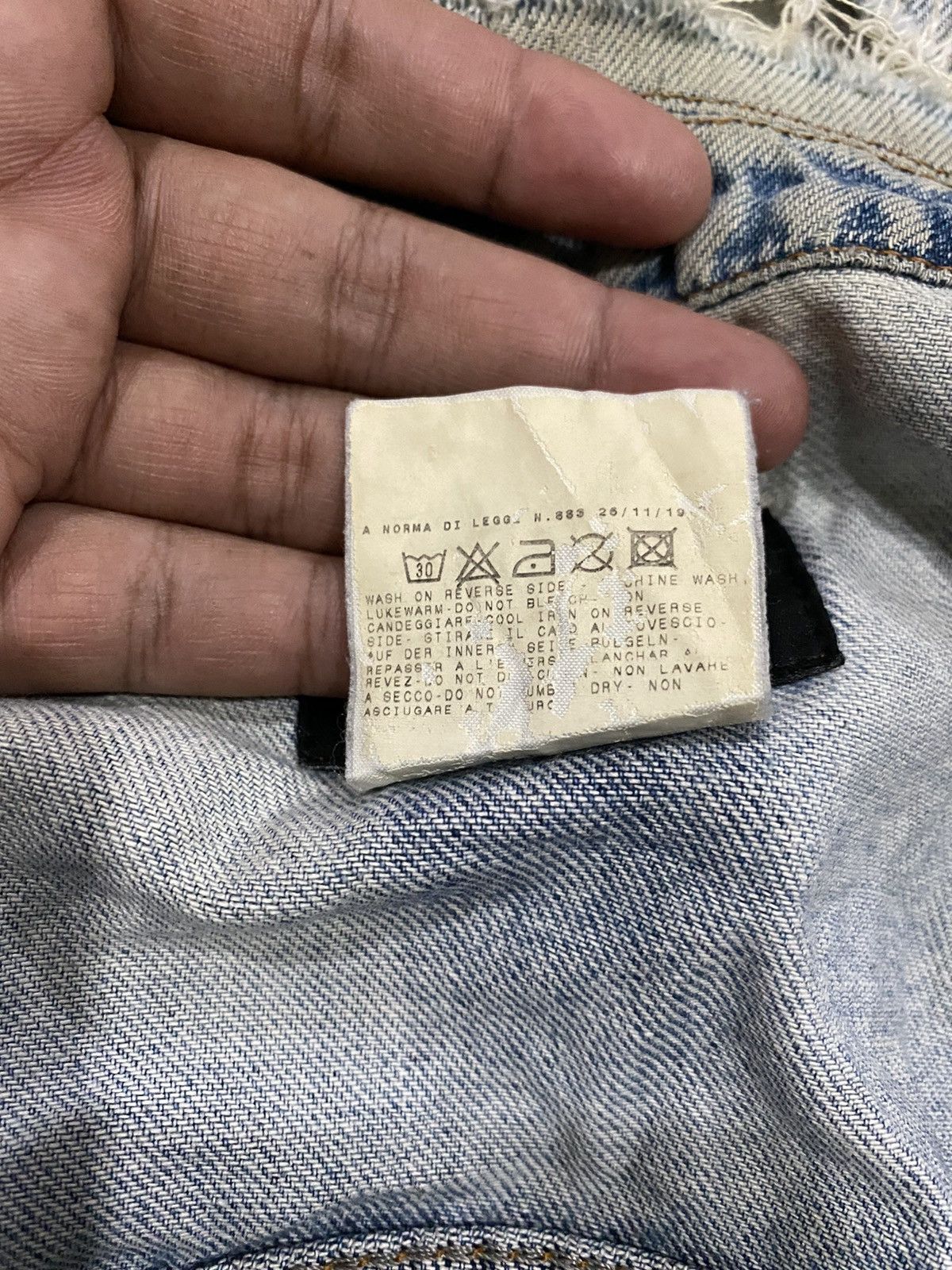 Dolce & Gabbana DOLCE AND GABBANA DESTROYED DESIGN JACKET Size US M / EU 48-50 / 2 - 8 Thumbnail