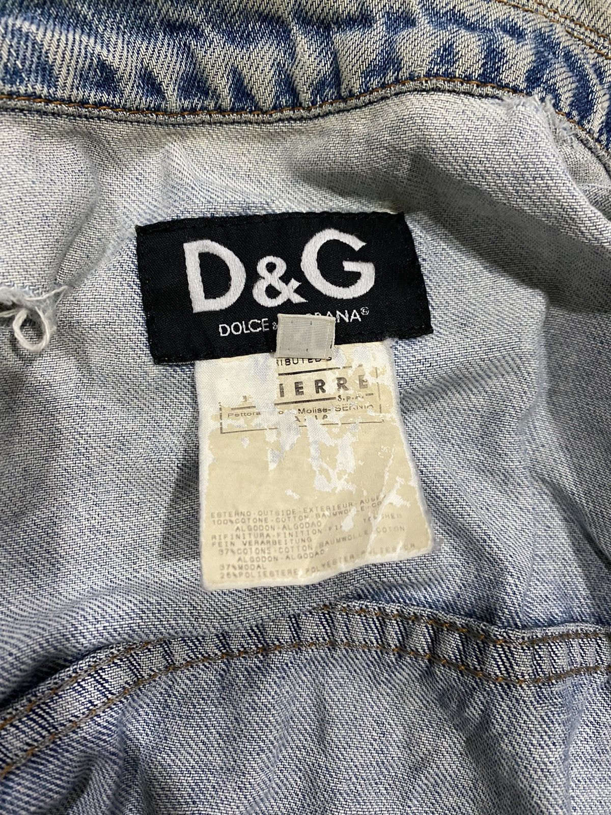 Dolce & Gabbana DOLCE AND GABBANA DESTROYED DESIGN JACKET Size US M / EU 48-50 / 2 - 7 Thumbnail