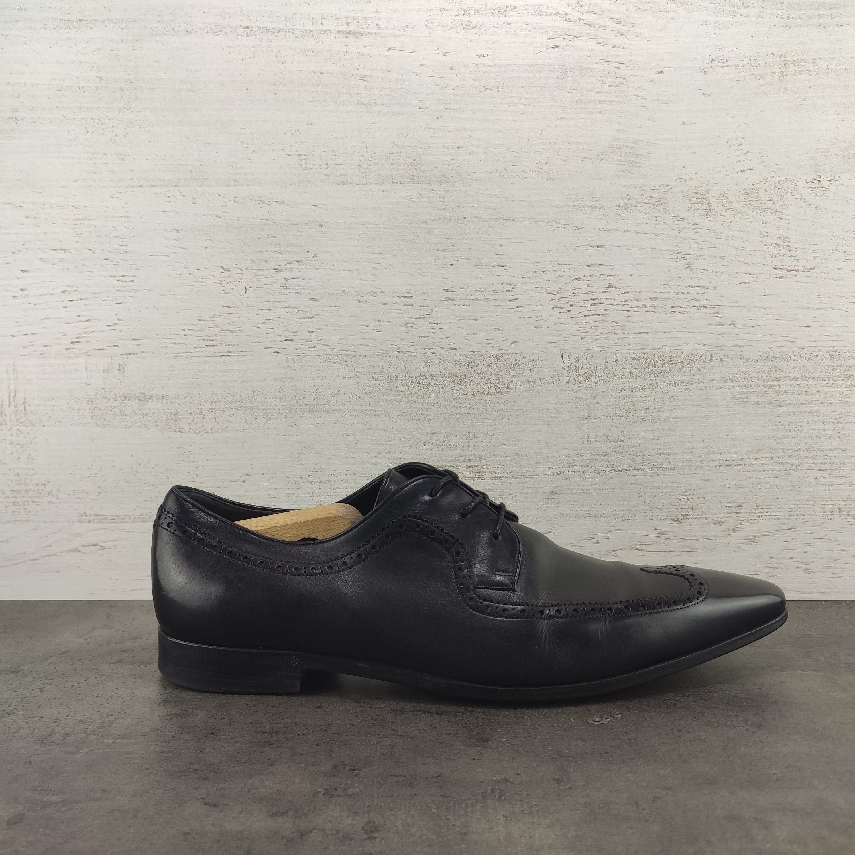 Gucci Men's Shoes UK, 10 US Leather Wingtip Oxfords