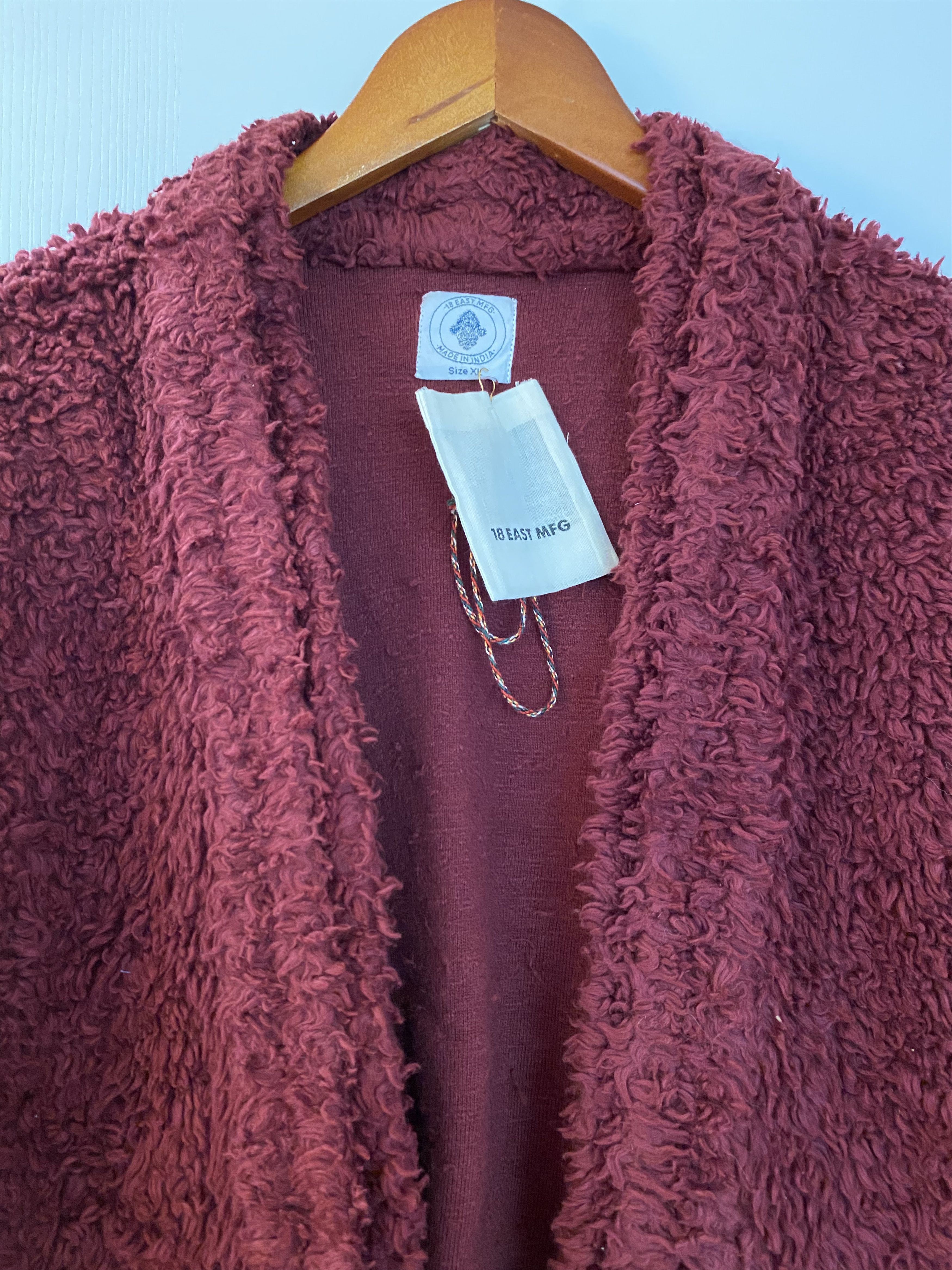 18 East Nomad Cardigan in Organic Cotton Sherpa Size US XL / EU 56 / 4 - 2 Thumbnail
