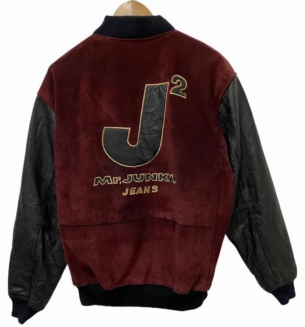 Leather Mr Junko Japanese Designer Suede Varsity Jacket Size US M / EU 48-50 / 2 - 1 Thumbnail