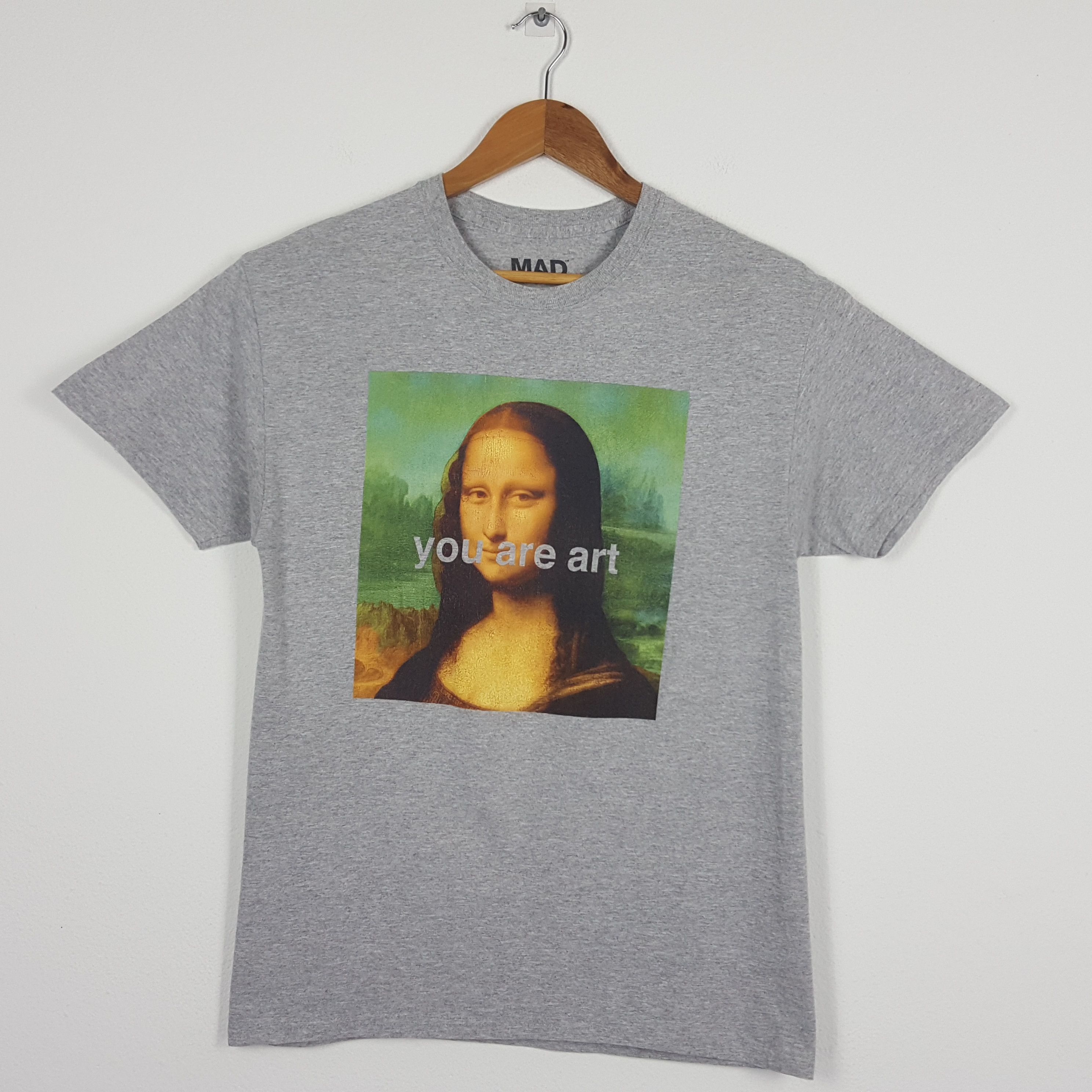 Vintage Mona Lisa Leonardo Da Vinci Painting Art T-Shirt