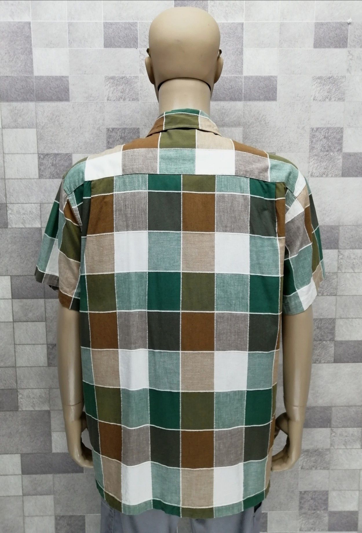 Sports Specialties VESPA PIAGGIO Checkered Mens Spear Point Collar Shirt Size US L / EU 52-54 / 3 - 6 Thumbnail