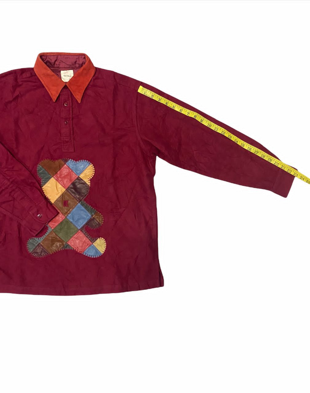Karl Helmut Rare Karl helmut Patchwork Bear Cowhide Long Sleeve Polo T Size US XL / EU 56 / 4 - 21 Thumbnail