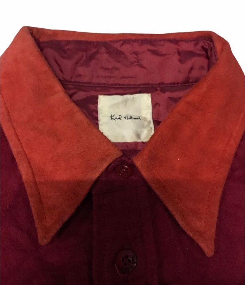 Karl Helmut Rare Karl helmut Patchwork Bear Cowhide Long Sleeve Polo T Size US XL / EU 56 / 4 - 11 Thumbnail