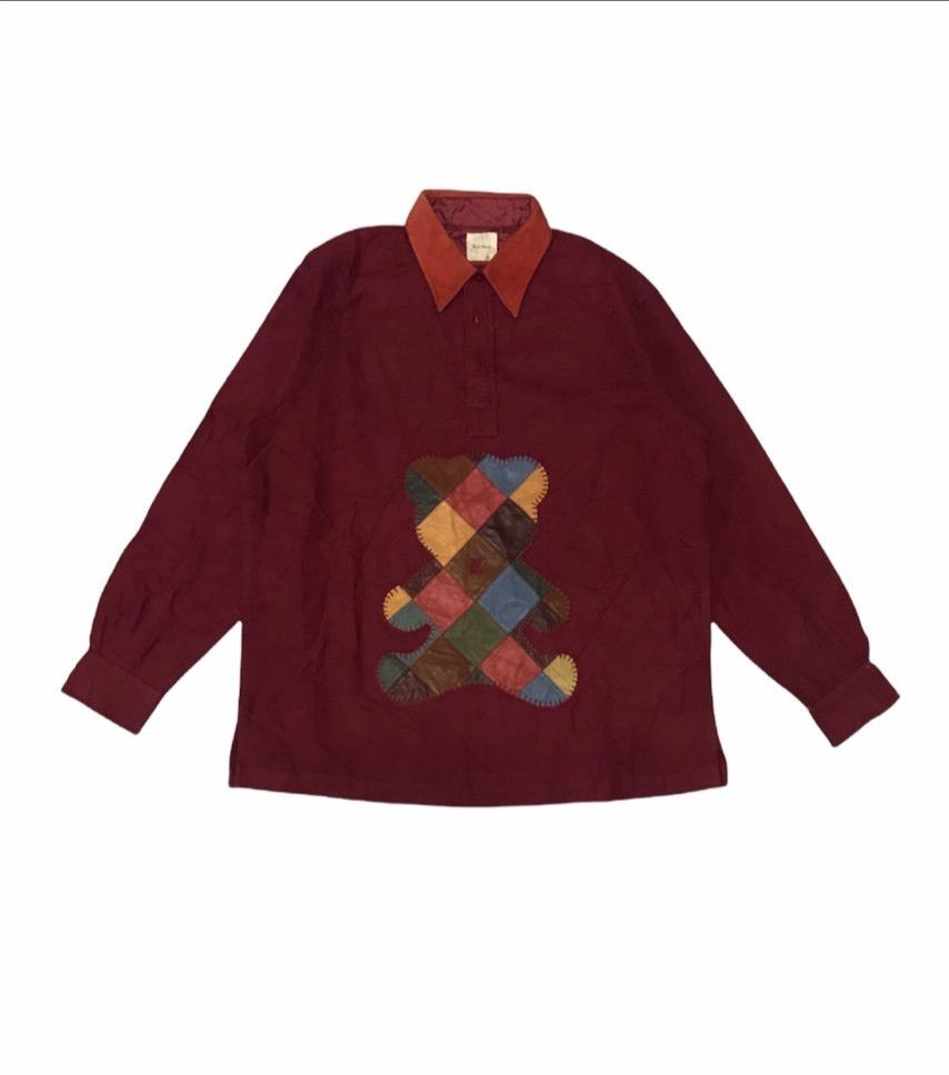 Karl Helmut Rare Karl helmut Patchwork Bear Cowhide Long Sleeve Polo T Size US XL / EU 56 / 4 - 1 Thumbnail