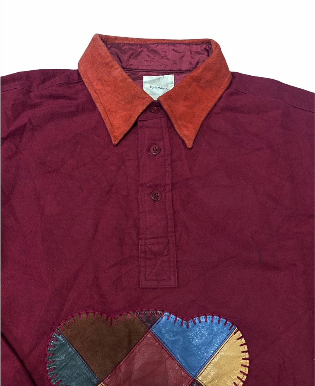Karl Helmut Rare Karl helmut Patchwork Bear Cowhide Long Sleeve Polo T Size US XL / EU 56 / 4 - 3 Thumbnail