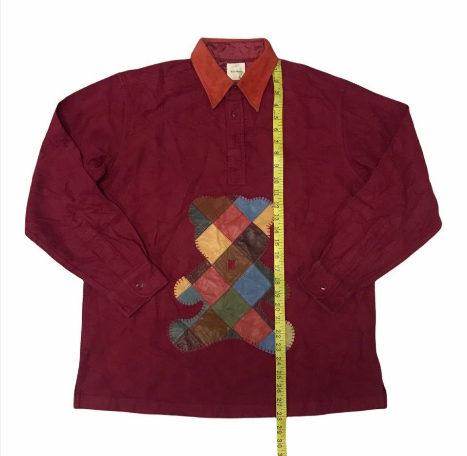 Karl Helmut Rare Karl helmut Patchwork Bear Cowhide Long Sleeve Polo T Size US XL / EU 56 / 4 - 20 Thumbnail