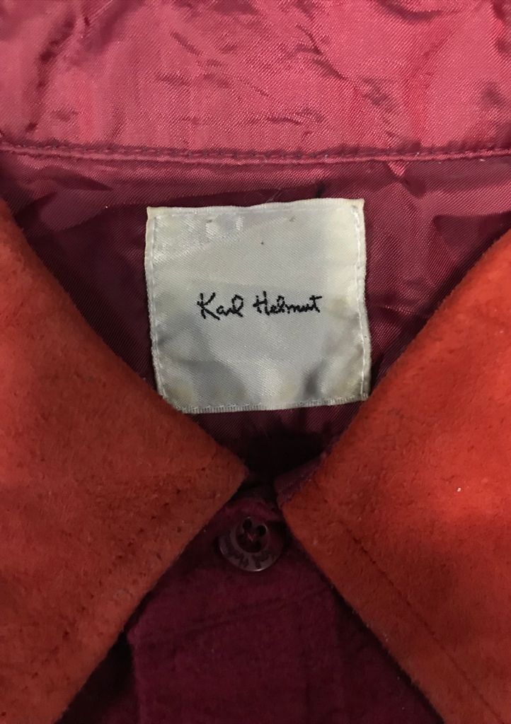 Karl Helmut Rare Karl helmut Patchwork Bear Cowhide Long Sleeve Polo T Size US XL / EU 56 / 4 - 12 Thumbnail