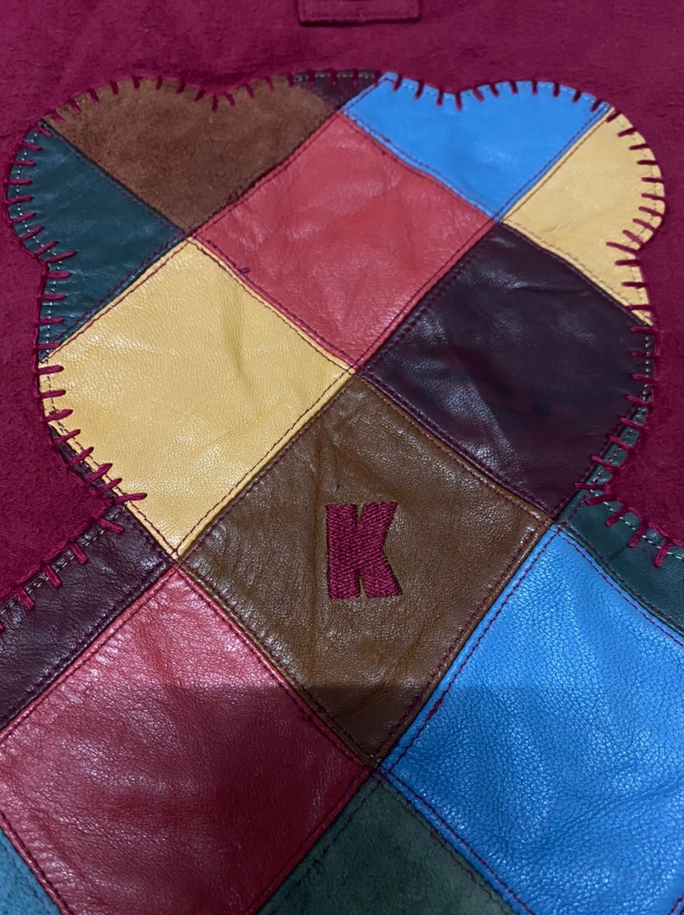 Karl Helmut Rare Karl helmut Patchwork Bear Cowhide Long Sleeve Polo T Size US XL / EU 56 / 4 - 8 Thumbnail