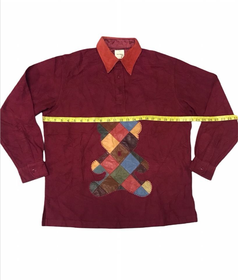 Karl Helmut Rare Karl helmut Patchwork Bear Cowhide Long Sleeve Polo T Size US XL / EU 56 / 4 - 18 Thumbnail