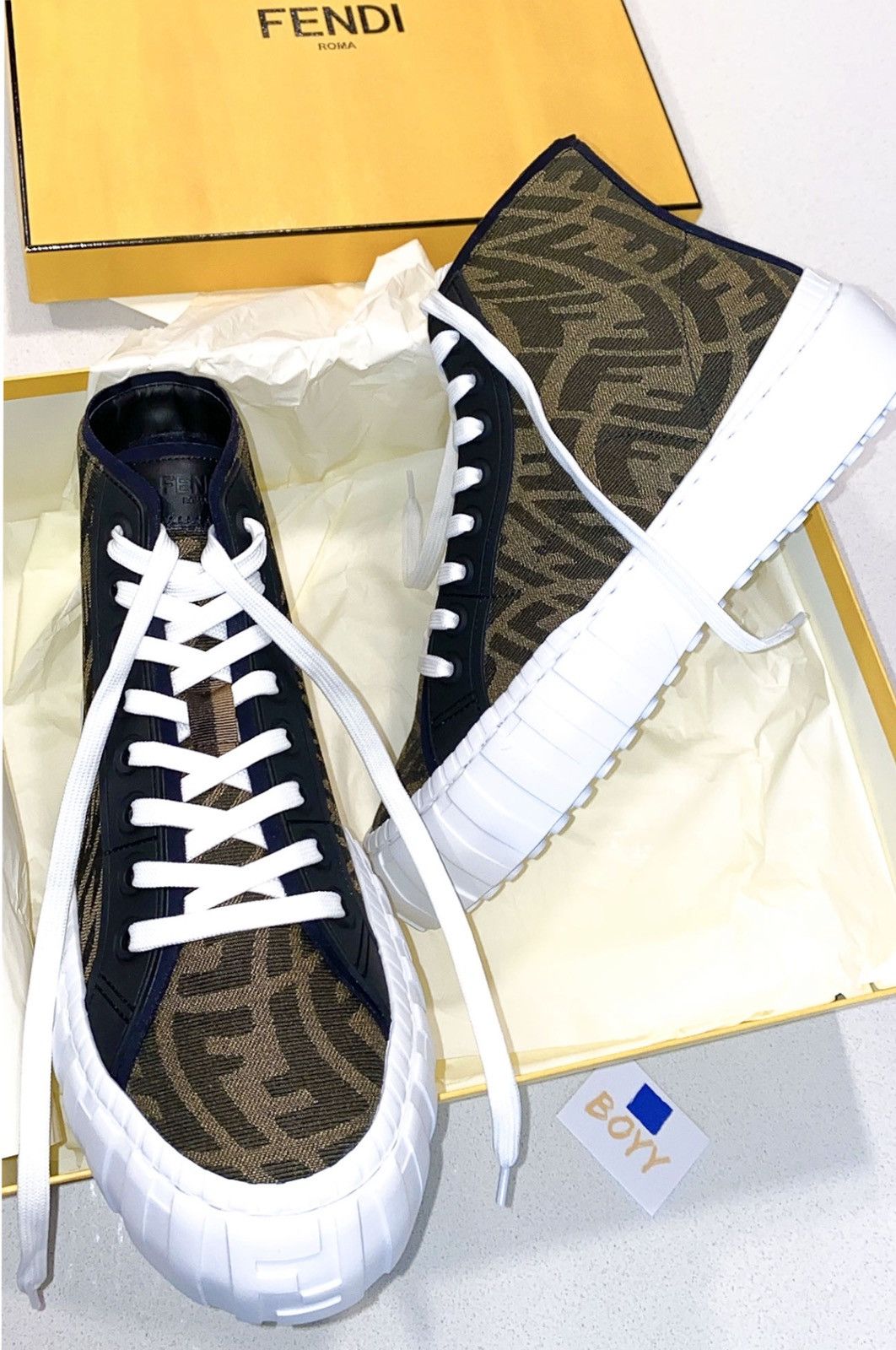 Fendi Fendi FF vertigo sneakers Size US 9 / EU 42 - 1 Thumbnail