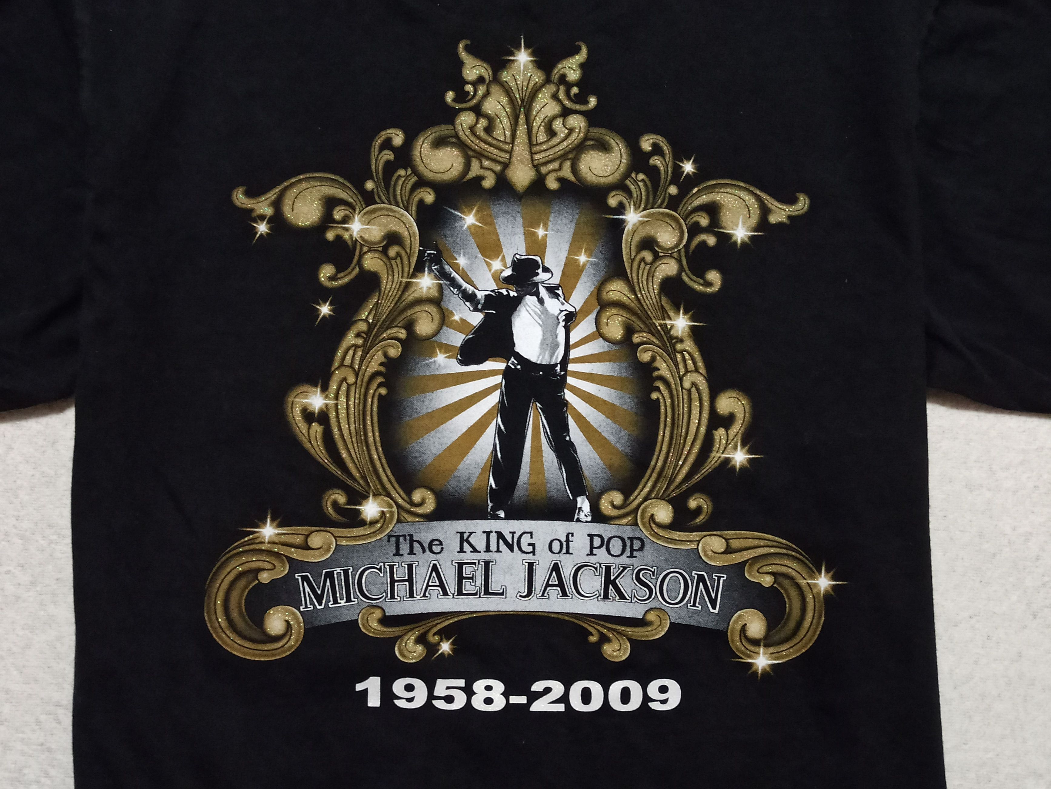 Michael Jackson × Vintage Vintage T-Shirt Michael Jackson 1958-2009 Size US L / EU 52-54 / 3 - 4 Thumbnail