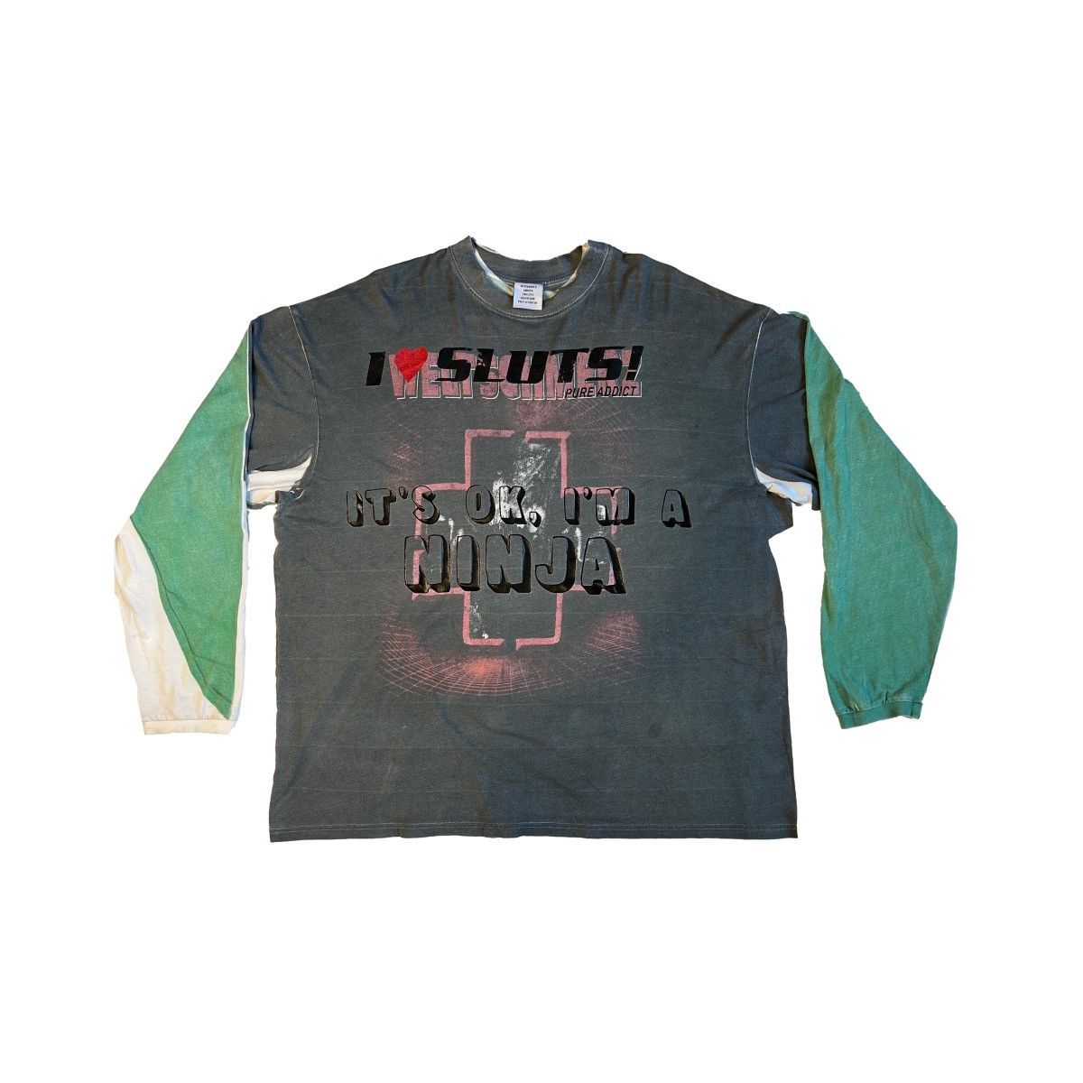 Vetements VETEMENTS I LOVE SLUTS LONG SLEEVE SHIRT | Grailed