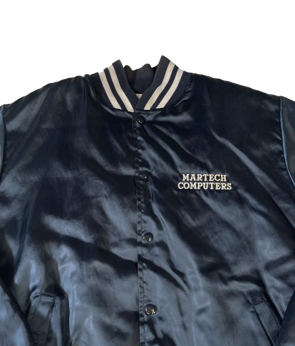 Vintage 90s Satin Martech Computers Jacket Grailed