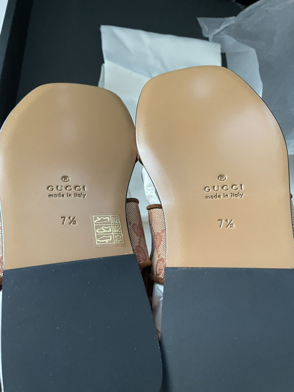Gucci RareNEW Runway Limited Edition Leather GG Logo Sandal Shoes Size US 8 / EU 41 - 6 Thumbnail