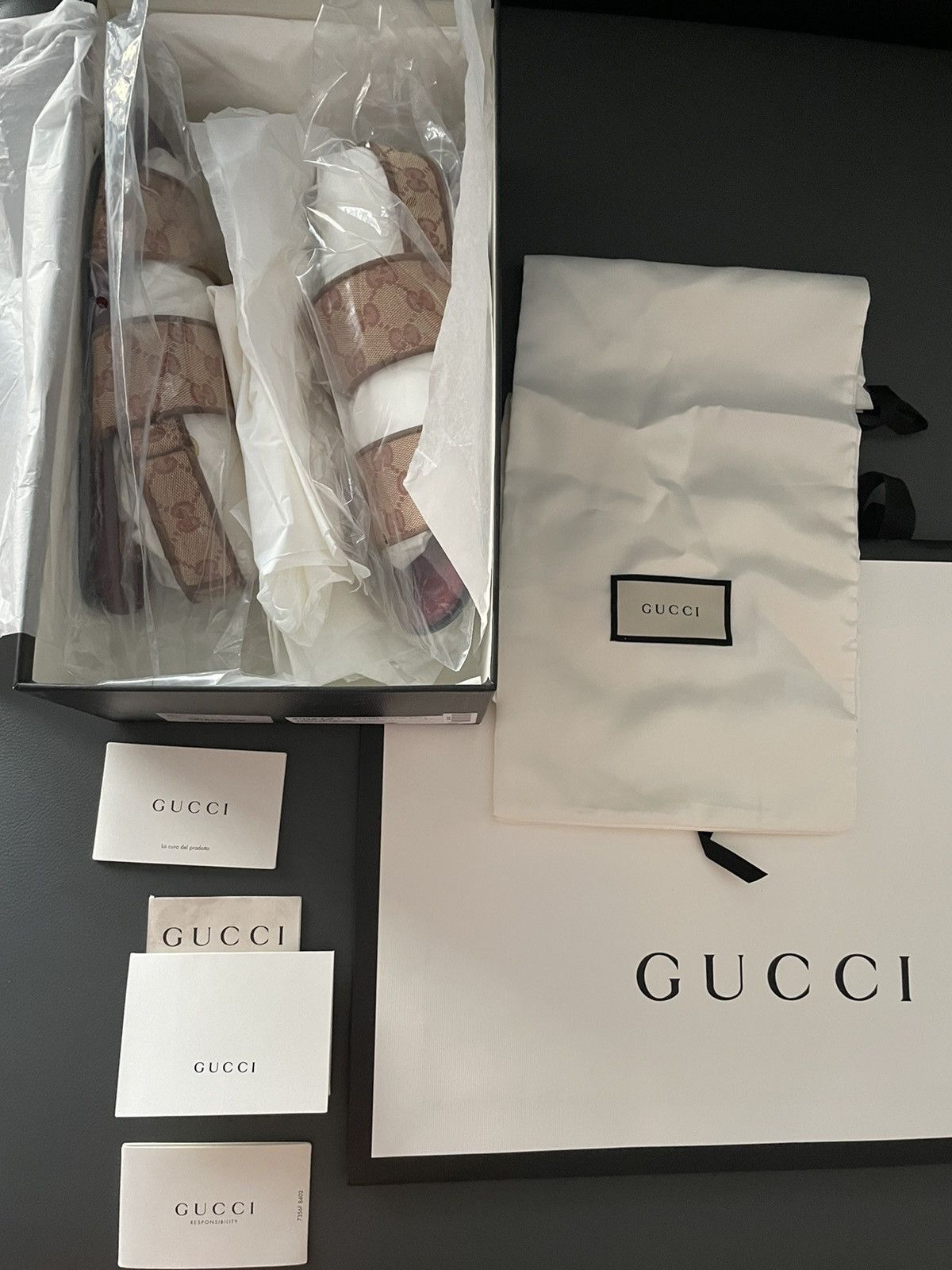 Gucci RareNEW Runway Limited Edition Leather GG Logo Sandal Shoes Size US 8 / EU 41 - 5 Thumbnail