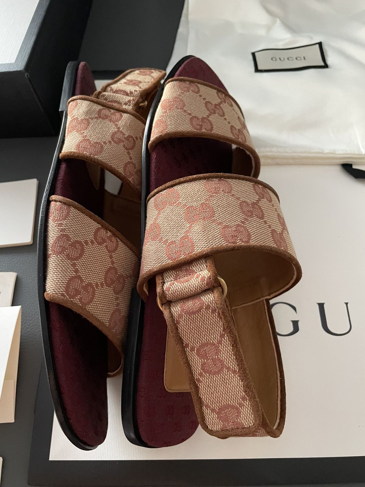 Gucci Gucci Super Runway Limited Edition GG Logo Slides Shoes NEW Size US 11 / EU 44 - 18 Thumbnail