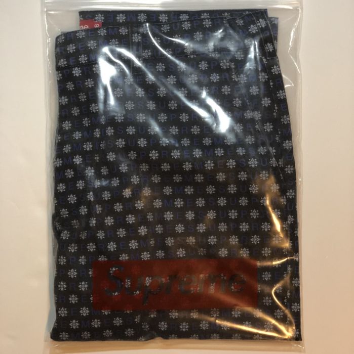 Supreme Supreme Work Shorts Black Foulard | Grailed