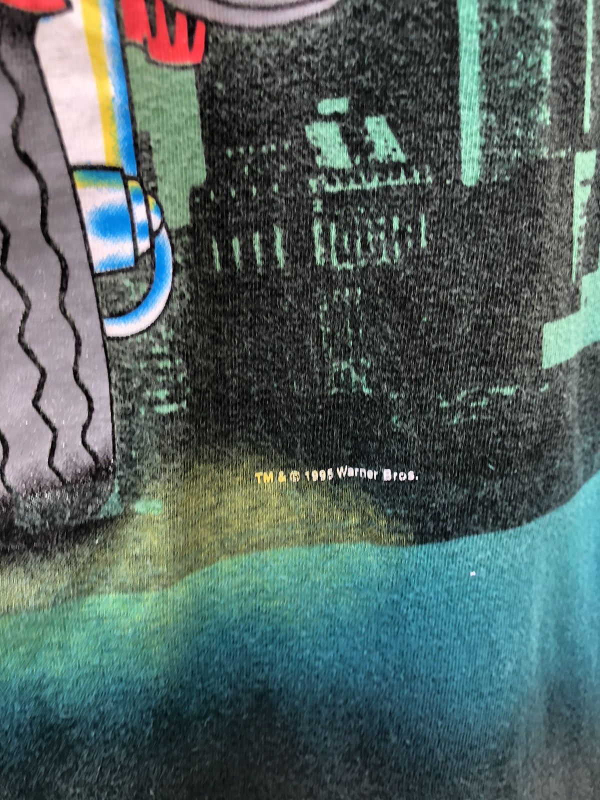 Vintage Vintage 95 Looney Tunes Tasmanian Devil Tie Dye t shirt Size US M / EU 48-50 / 2 - 6 Thumbnail
