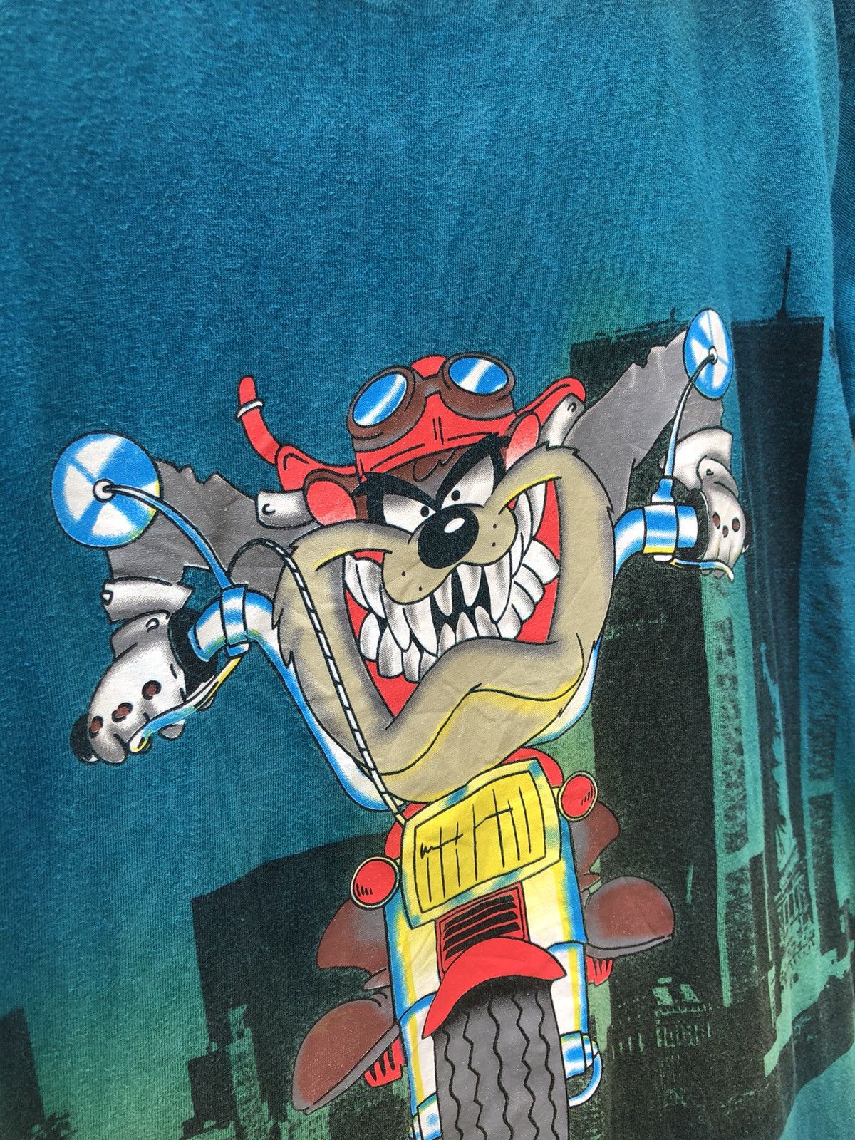 Vintage Vintage 95 Looney Tunes Tasmanian Devil Tie Dye t shirt Size US M / EU 48-50 / 2 - 7 Thumbnail