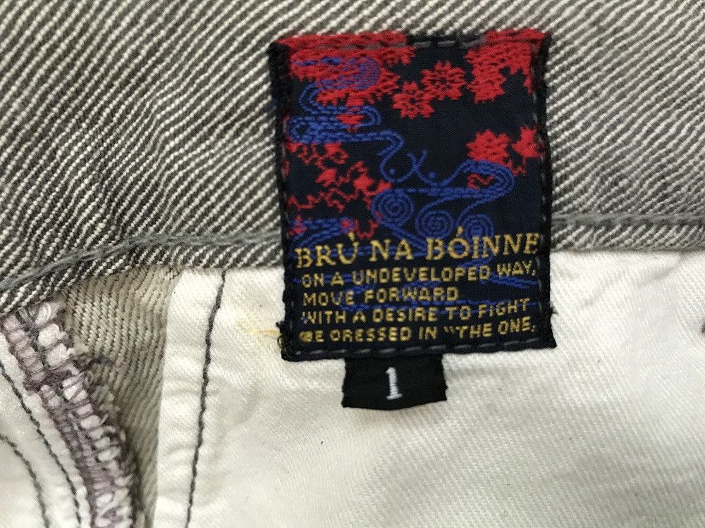 BRU NA BOINNE Bru Na Boinne Japan Muddy Grey Denim Cropped Selvedge Jeans Size US 31 - 19 Thumbnail