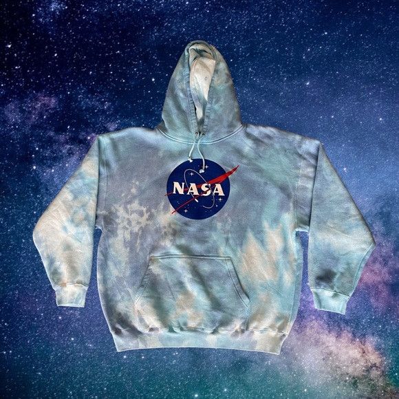 Nasa Streetwear Urban Outfitters NEW NASA SPACE CUSTOM TIE DYE HOODIE Grailed