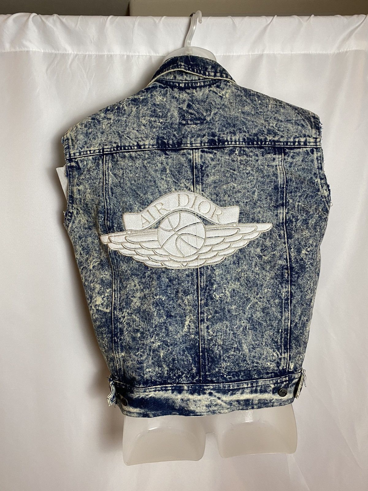 Vintage Air dior jean jacket cutt off rare acid wash nike Grailed