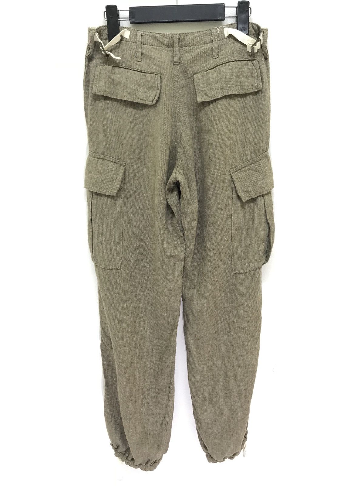 Japanese Brand Urban Research Linen Blend Cargo Pant Twill Cropped Regular Size US 30 / EU 46 - 2 Thumbnail