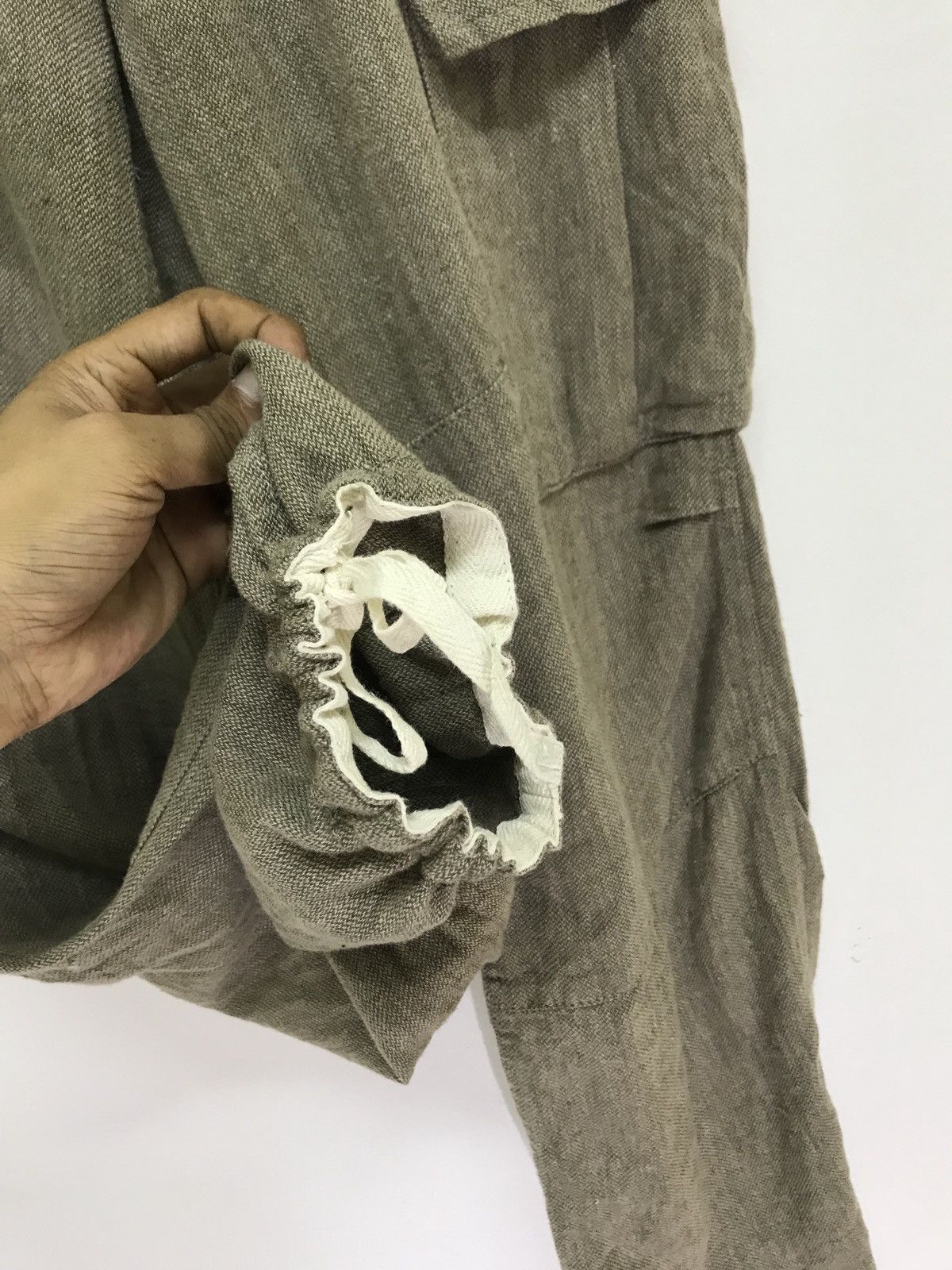Japanese Brand Urban Research Linen Blend Cargo Pant Twill Cropped Regular Size US 30 / EU 46 - 6 Thumbnail
